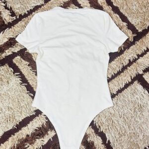 Cream short sleeved bodysuit
