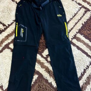 Black convertible outdoor hiking pant