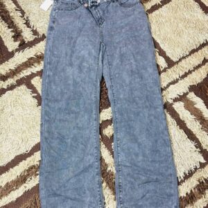 Women loose fit grey denim jeans