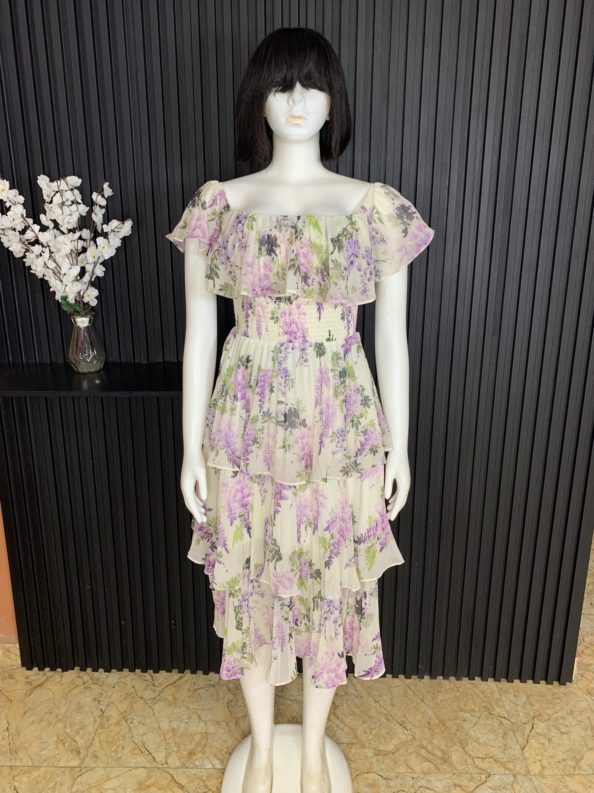 Smocked Waist Chicfon Dress 3 Smocked Waist Chicfon Dress - Image 3