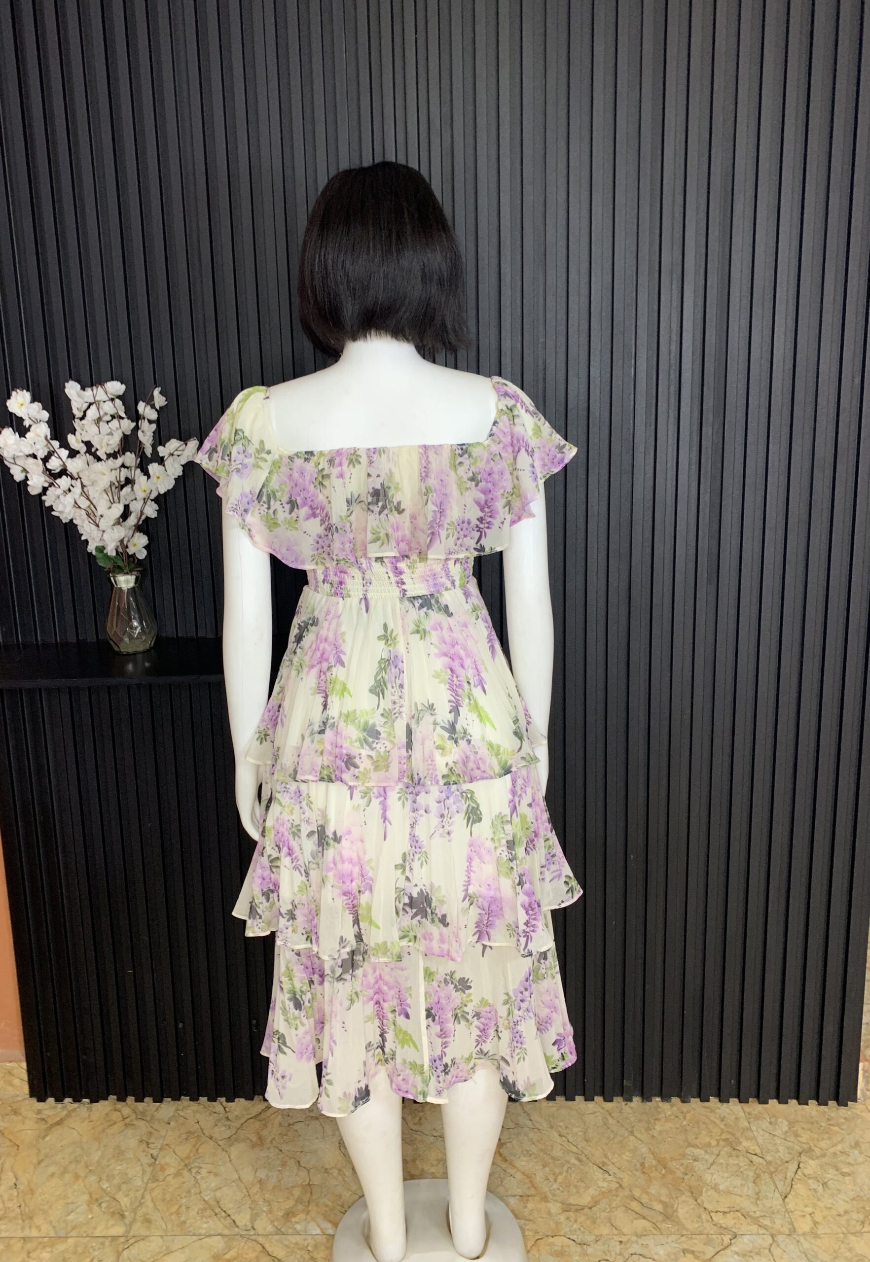 Smocked Waist Chicfon Dress 5 Smocked Waist Chicfon Dress - Image 5