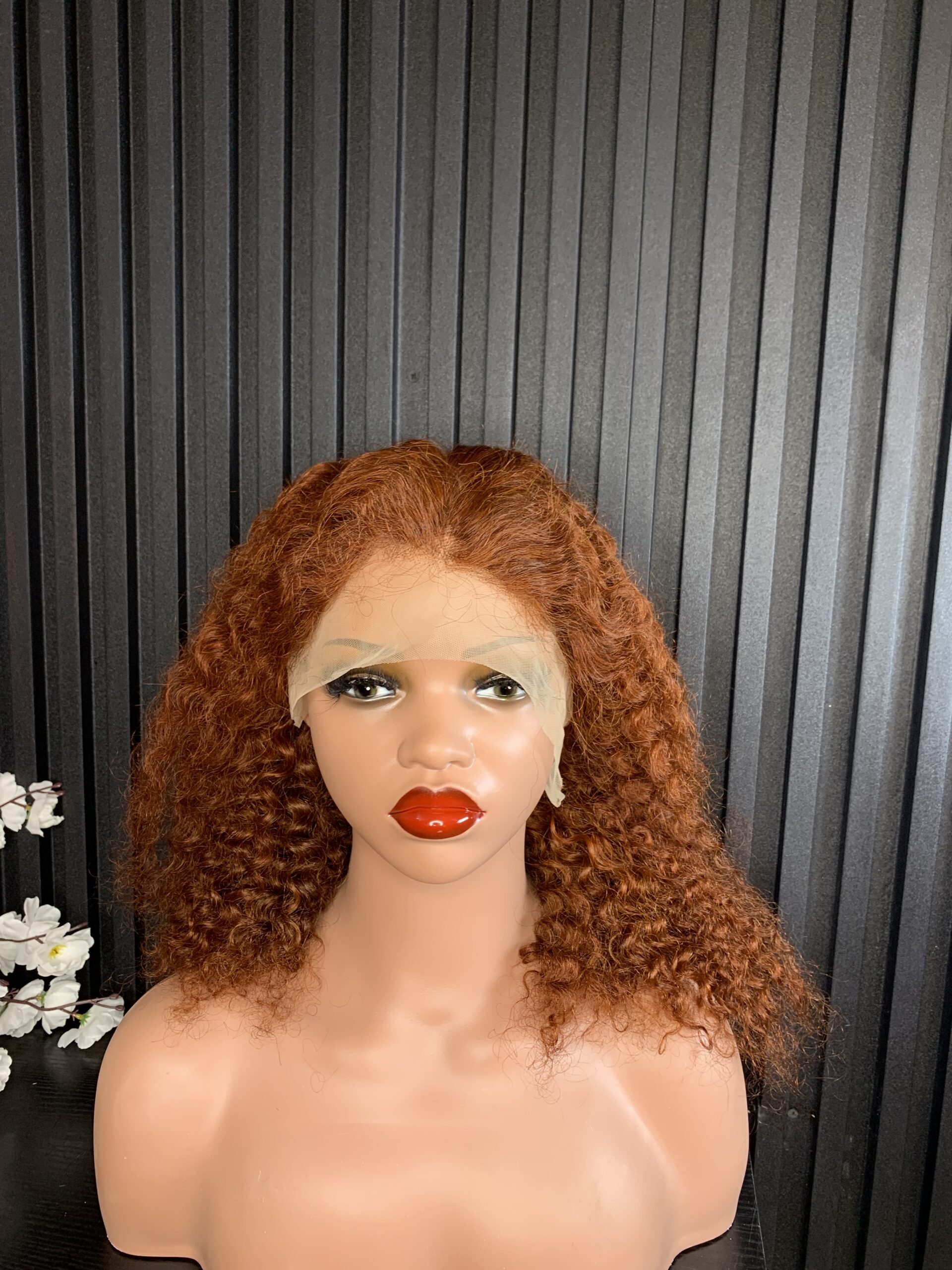 Premium 16 Inches Deep Wave Wig – Natural Curly Human Hair Wig 1 Premium 16 Inches Deep Wave Wig – Natural Curly Human Hair Wig