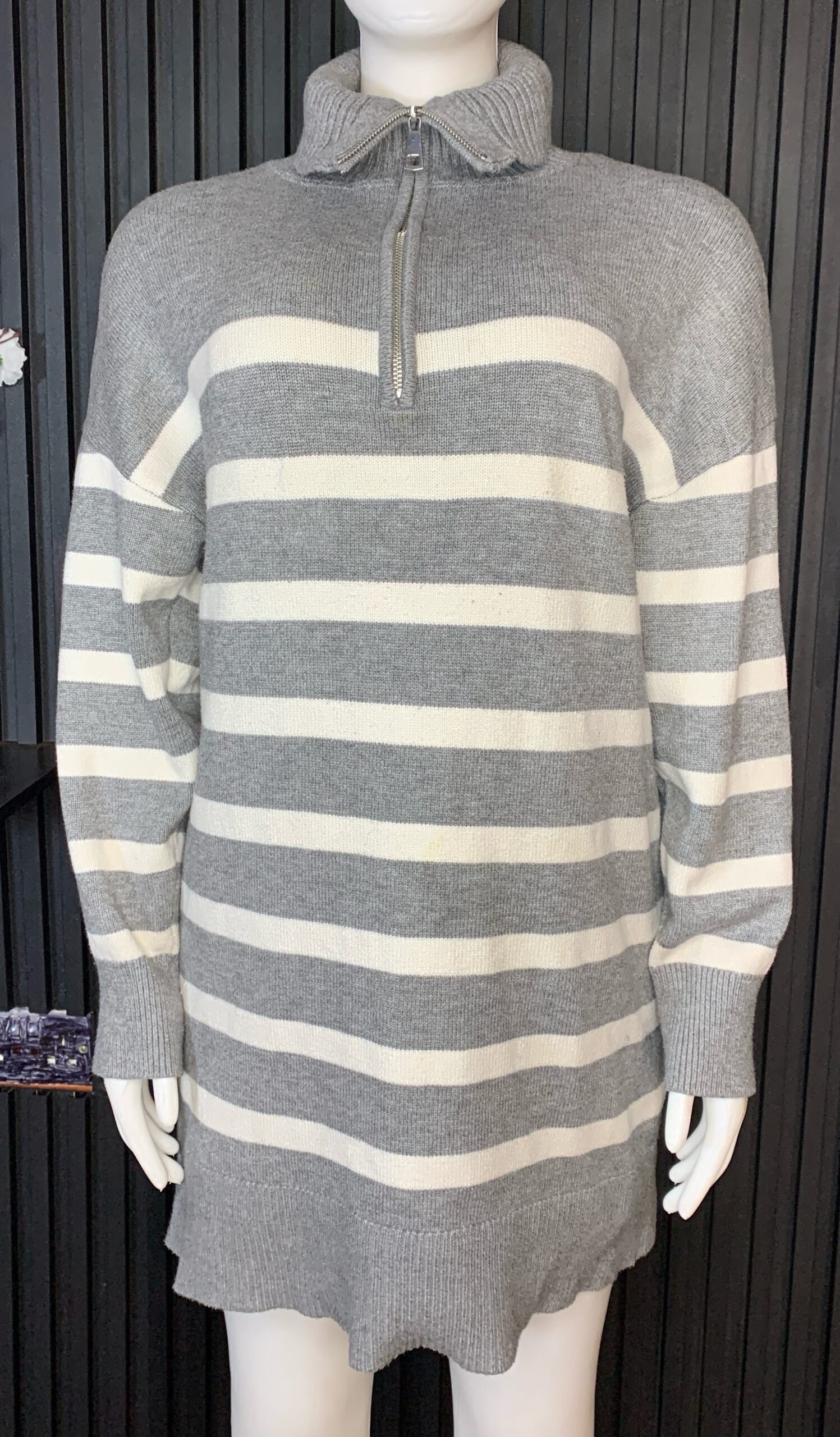 Striped Sweater Dress 2 Striped Sweater Dress - Image 2