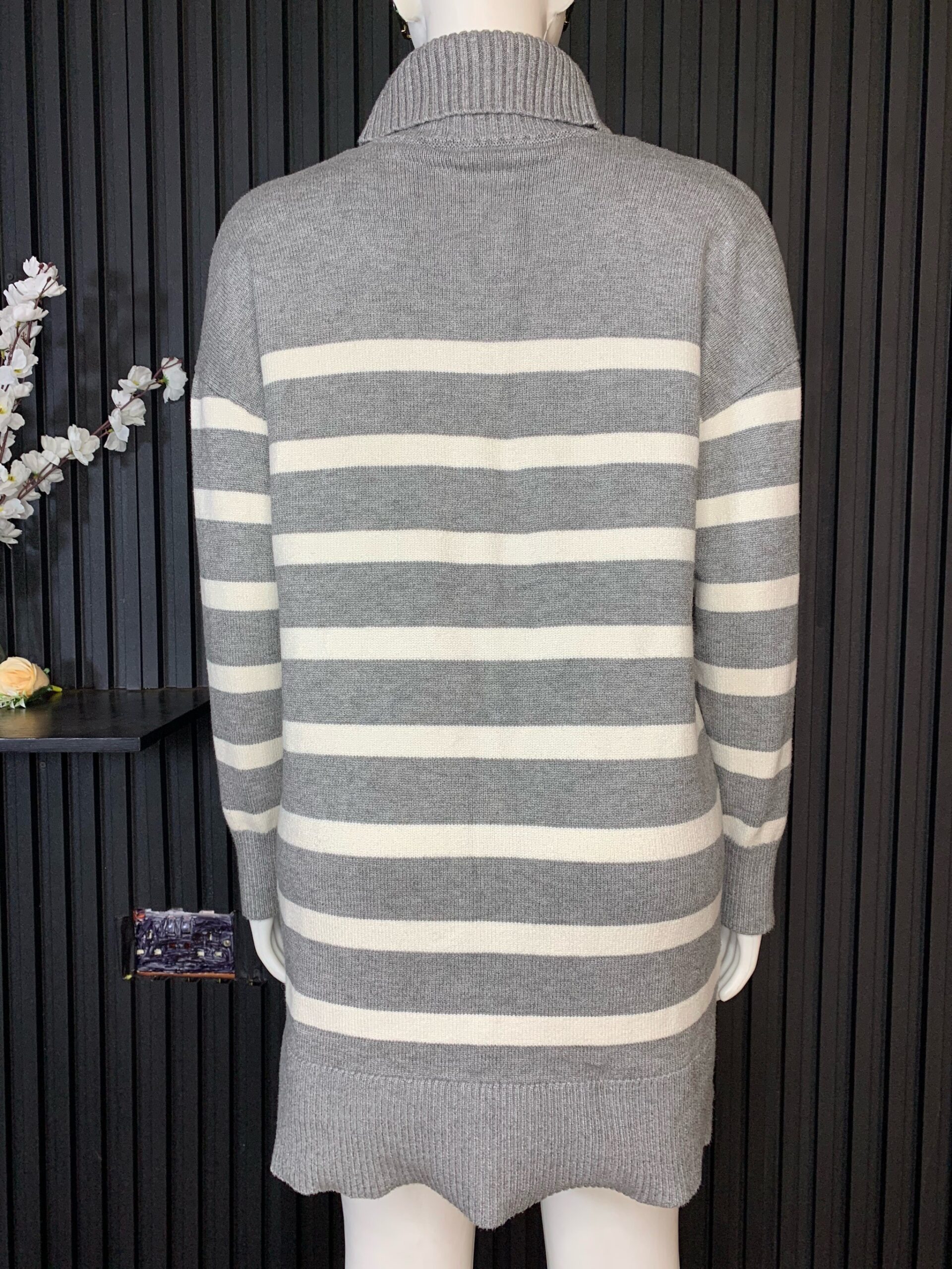 Striped Sweater Dress 3 Striped Sweater Dress - Image 3