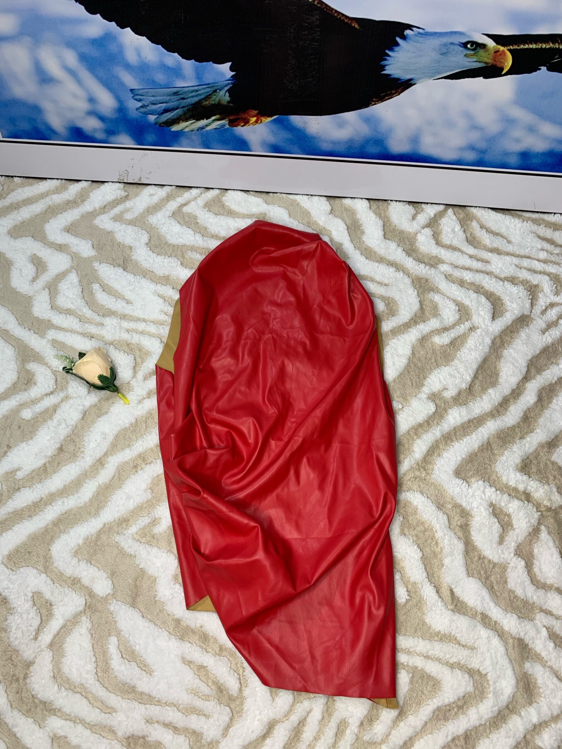 Red Satin Blouse 4 Red Satin Blouse - Image 4