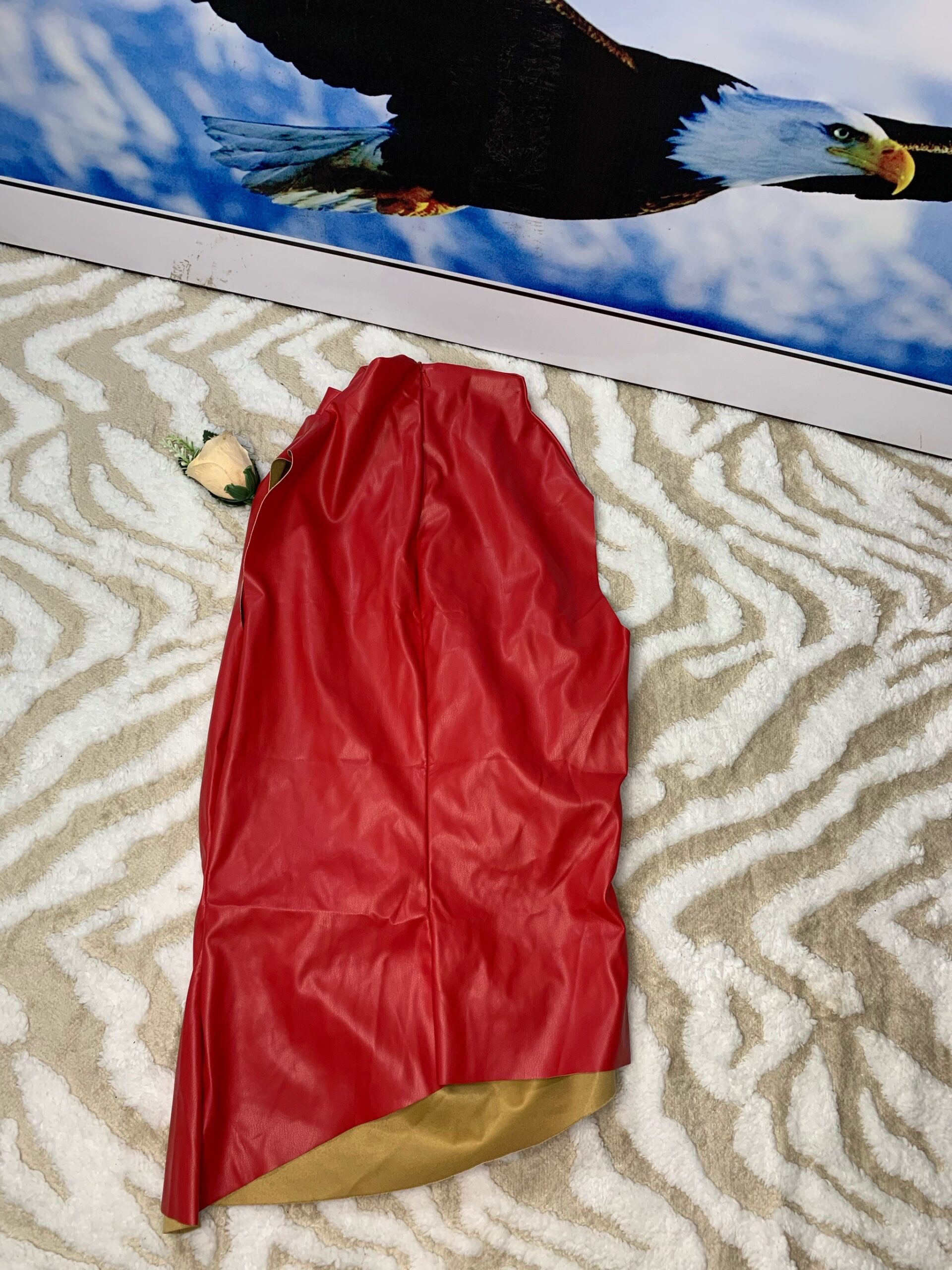 Red Satin Blouse 5 Red Satin Blouse - Image 5