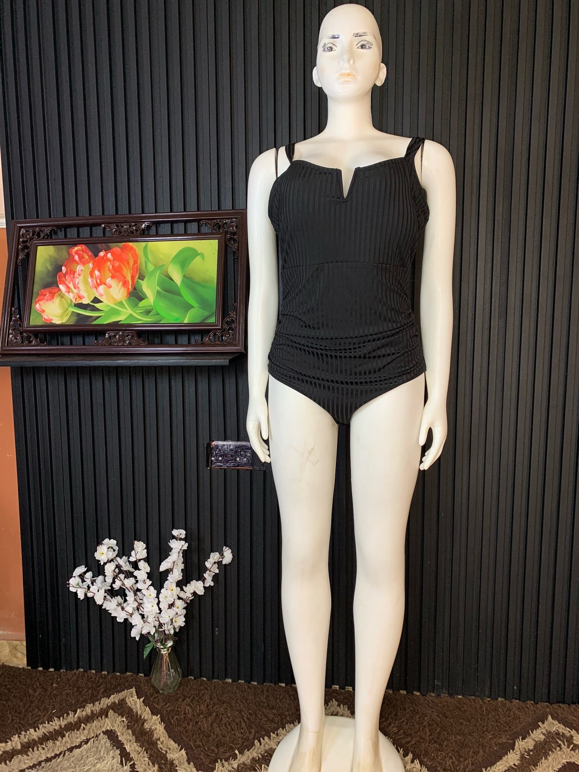 Black Ribbed Bodysuit 1 Black Ribbed Bodysuit
