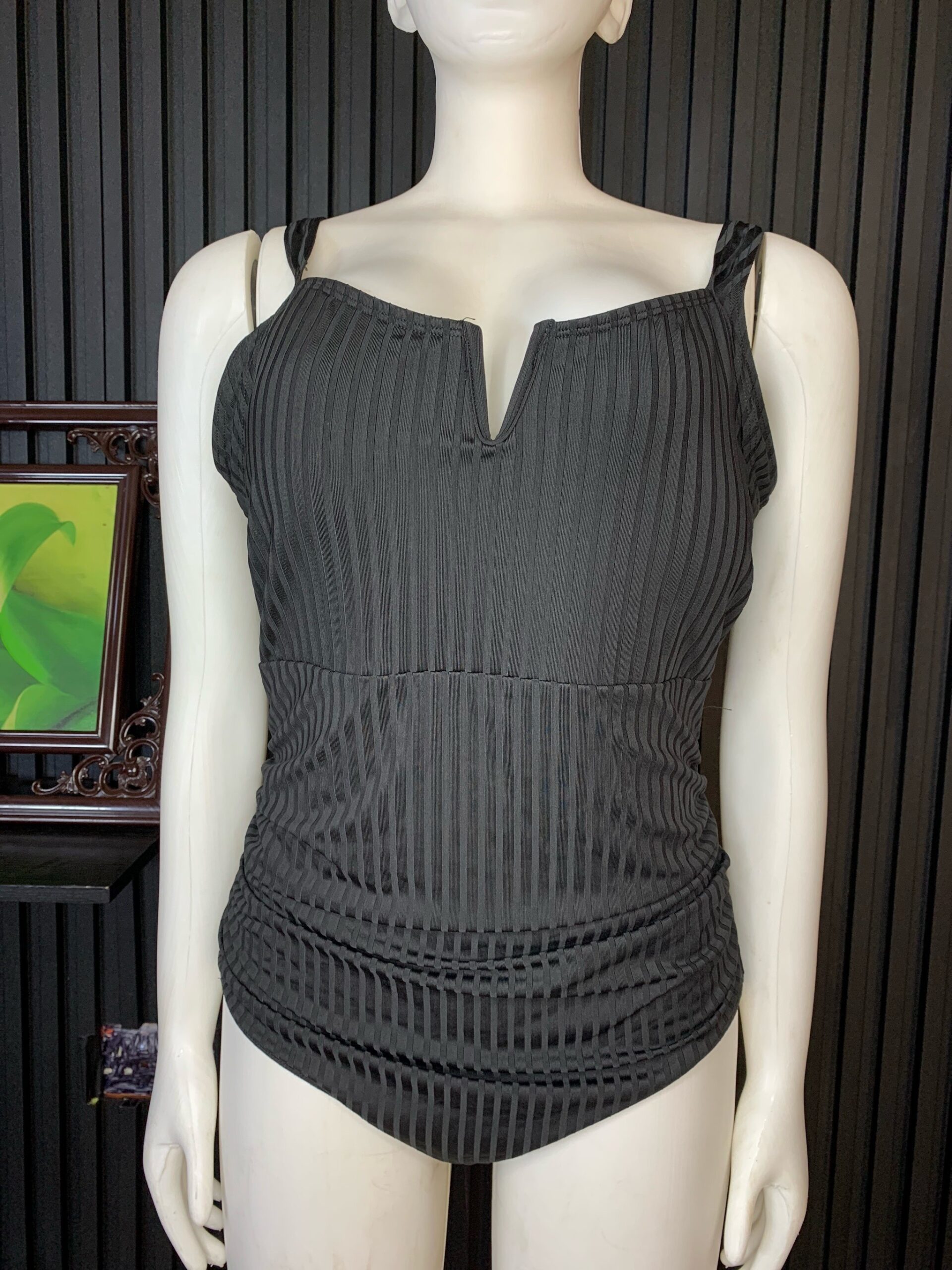 Black Ribbed Bodysuit 2 Black Ribbed Bodysuit - Image 2