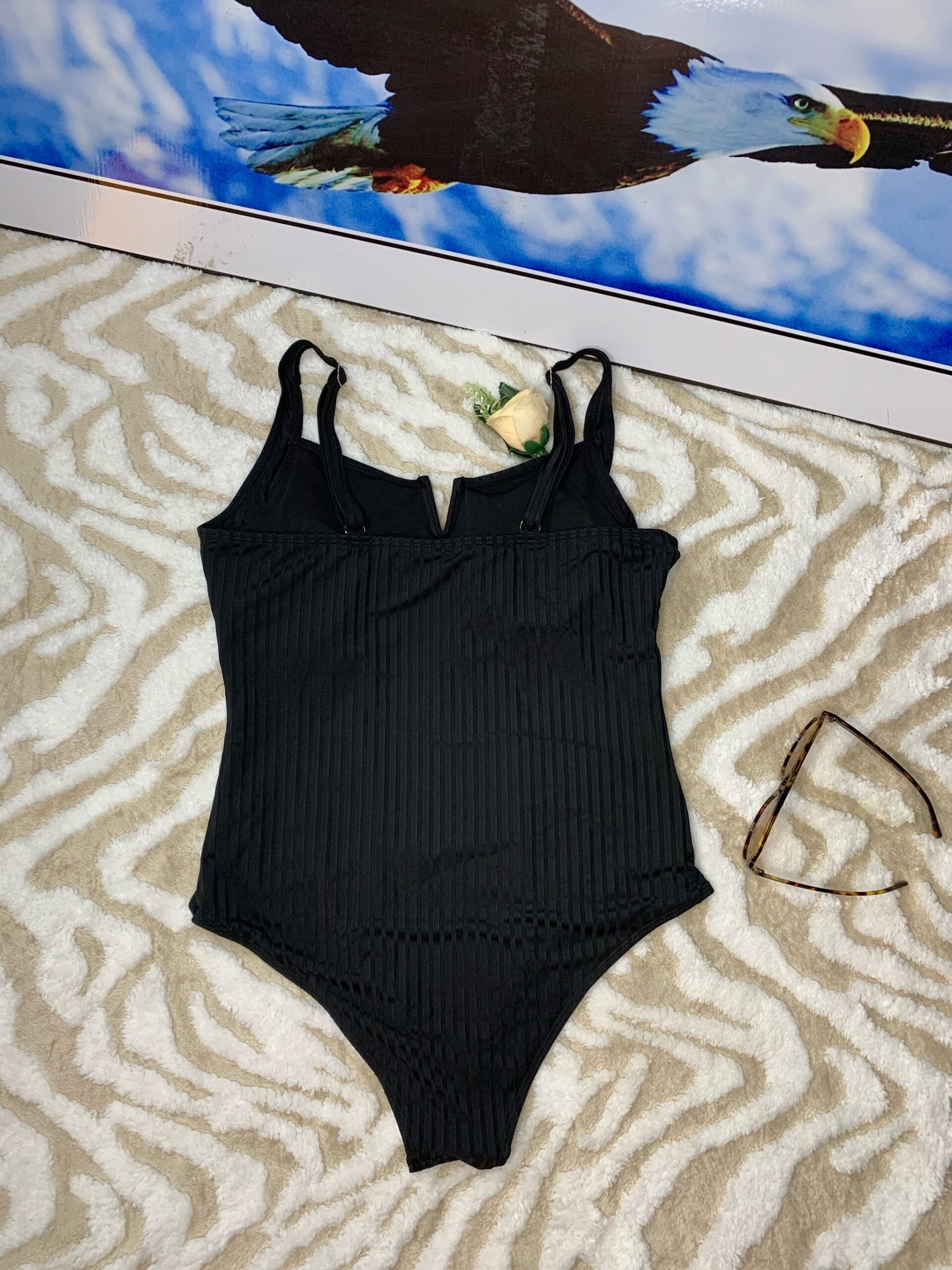 Black Ribbed Bodysuit 4 Black Ribbed Bodysuit - Image 4