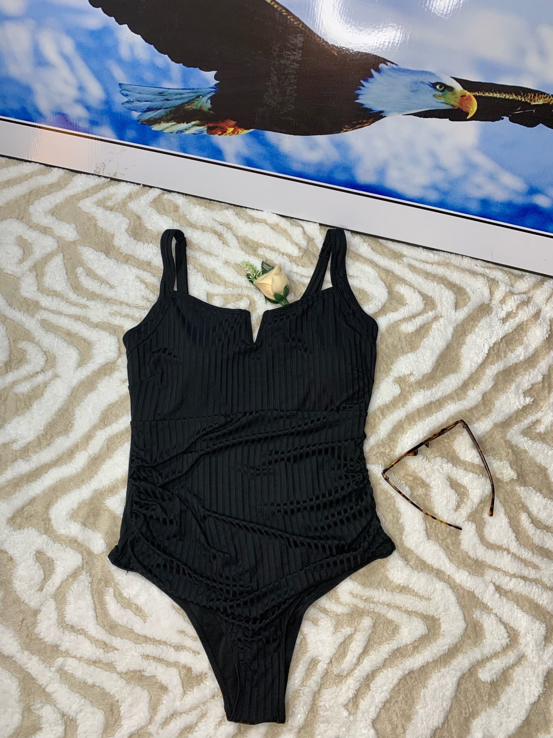 Black Ribbed Bodysuit 5 Black Ribbed Bodysuit - Image 5