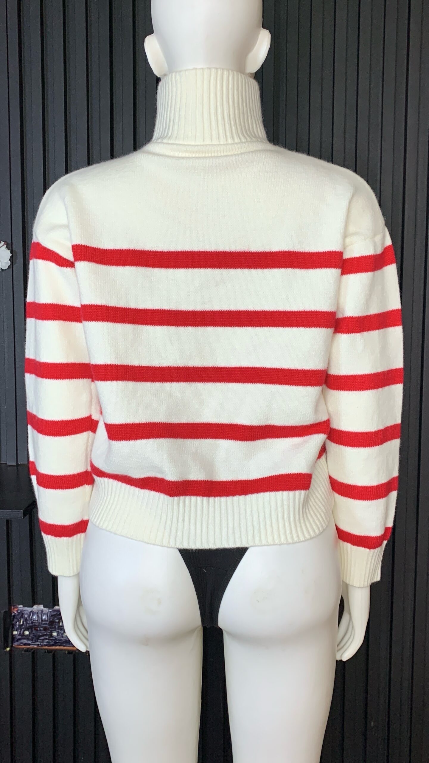 Striped Zip Sweater 3 Striped Zip Sweater - Image 3