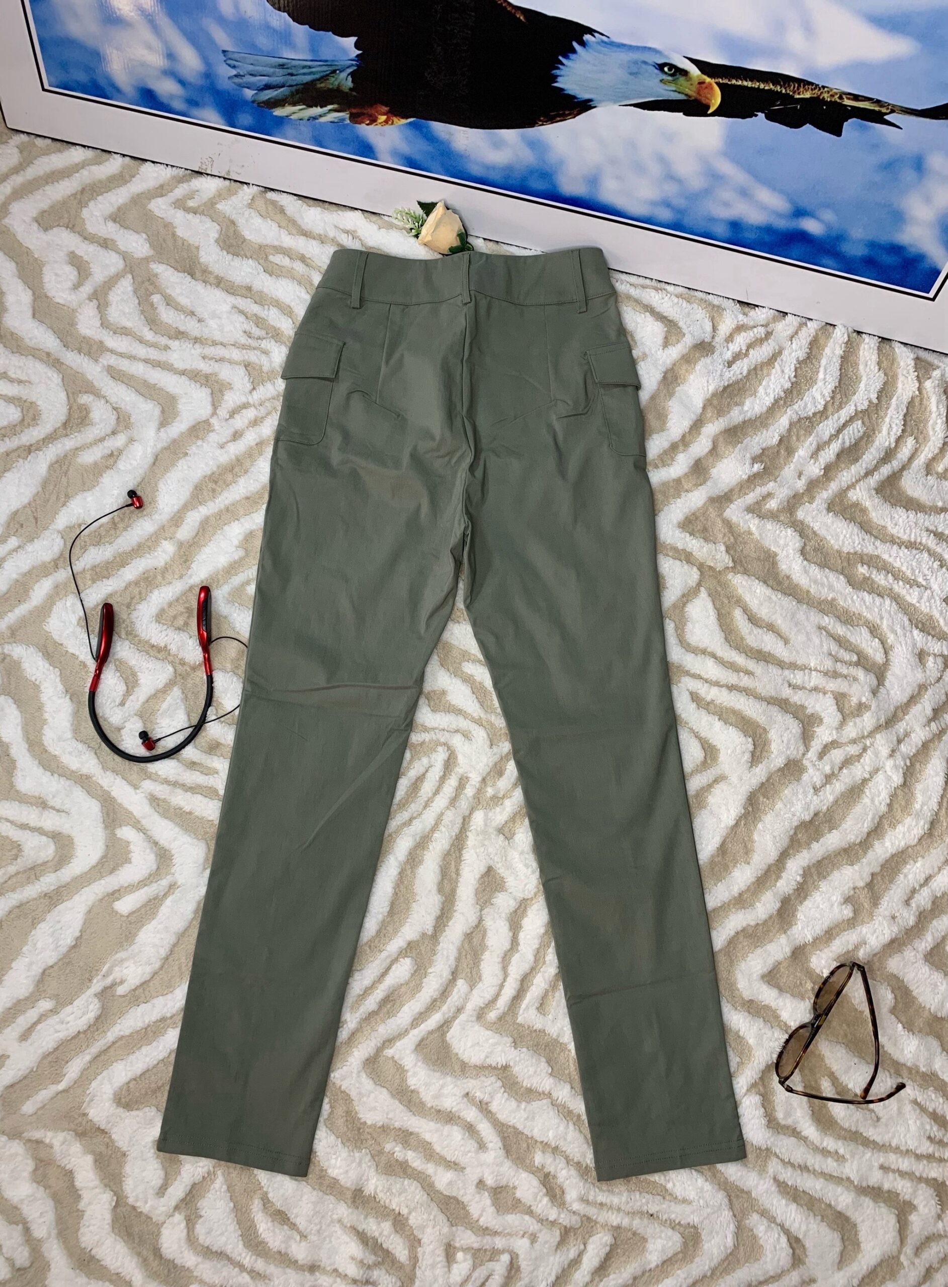 UrbanCurve Women’s Olive Green Skinny Cargo Pants – Stretch Casual Fashion Trousers Nigeria 5 UrbanCurve Women’s Olive Green Skinny Cargo Pants – Stretch Casual Fashion Trousers Nigeria - Image 5
