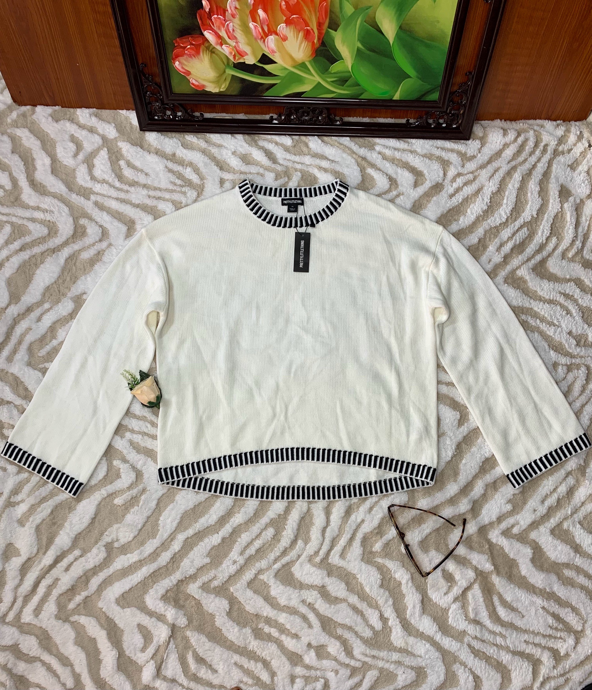 SnowLuxe Women’s Knit Sweater – White Long Sleeve Casual Knitwear Nigeria 4 SnowLuxe Women’s Knit Sweater – White Long Sleeve Casual Knitwear Nigeria - Image 4