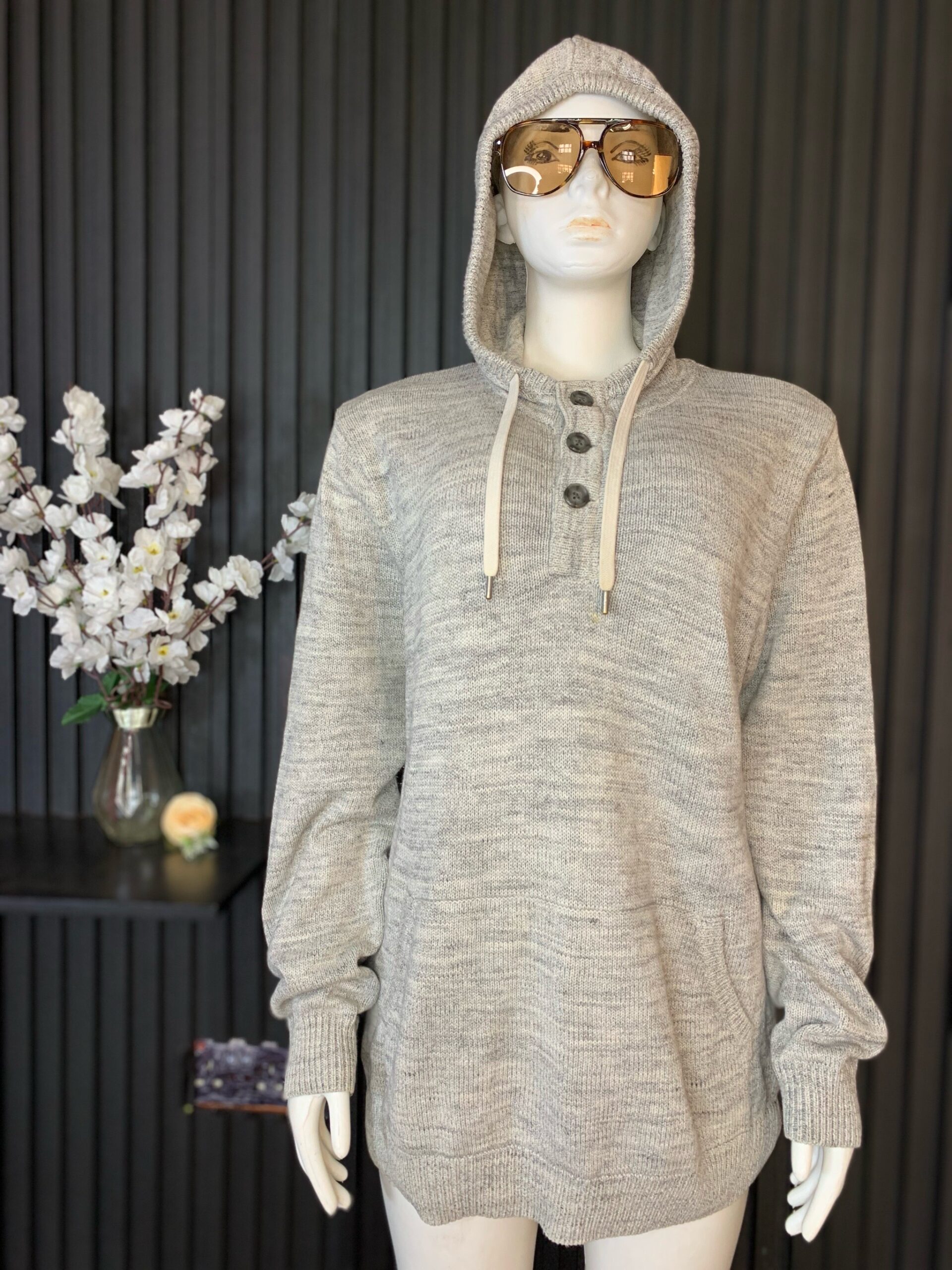 CozyEase Women’s Knit Hoodie Sweater – Casual Long Sleeve Hooded Knitwear Nigeria 2 CozyEase Women’s Knit Hoodie Sweater – Casual Long Sleeve Hooded Knitwear Nigeria - Image 2