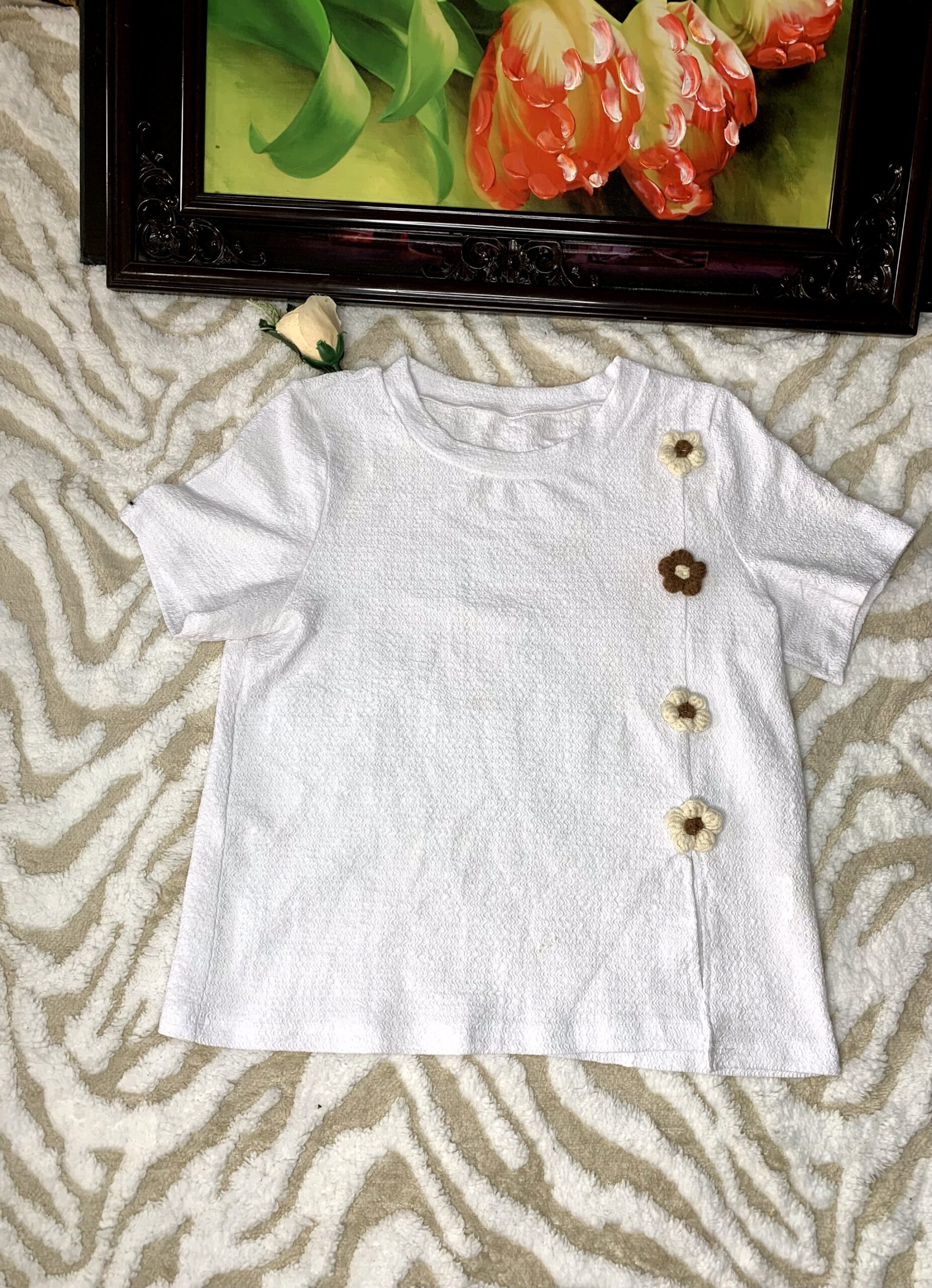 PureElegance Women’s Textured Button Detail Top – Casual Fashion Blouse Nigeria 2 PureElegance Women’s Textured Button Detail Top – Casual Fashion Blouse Nigeria - Image 2