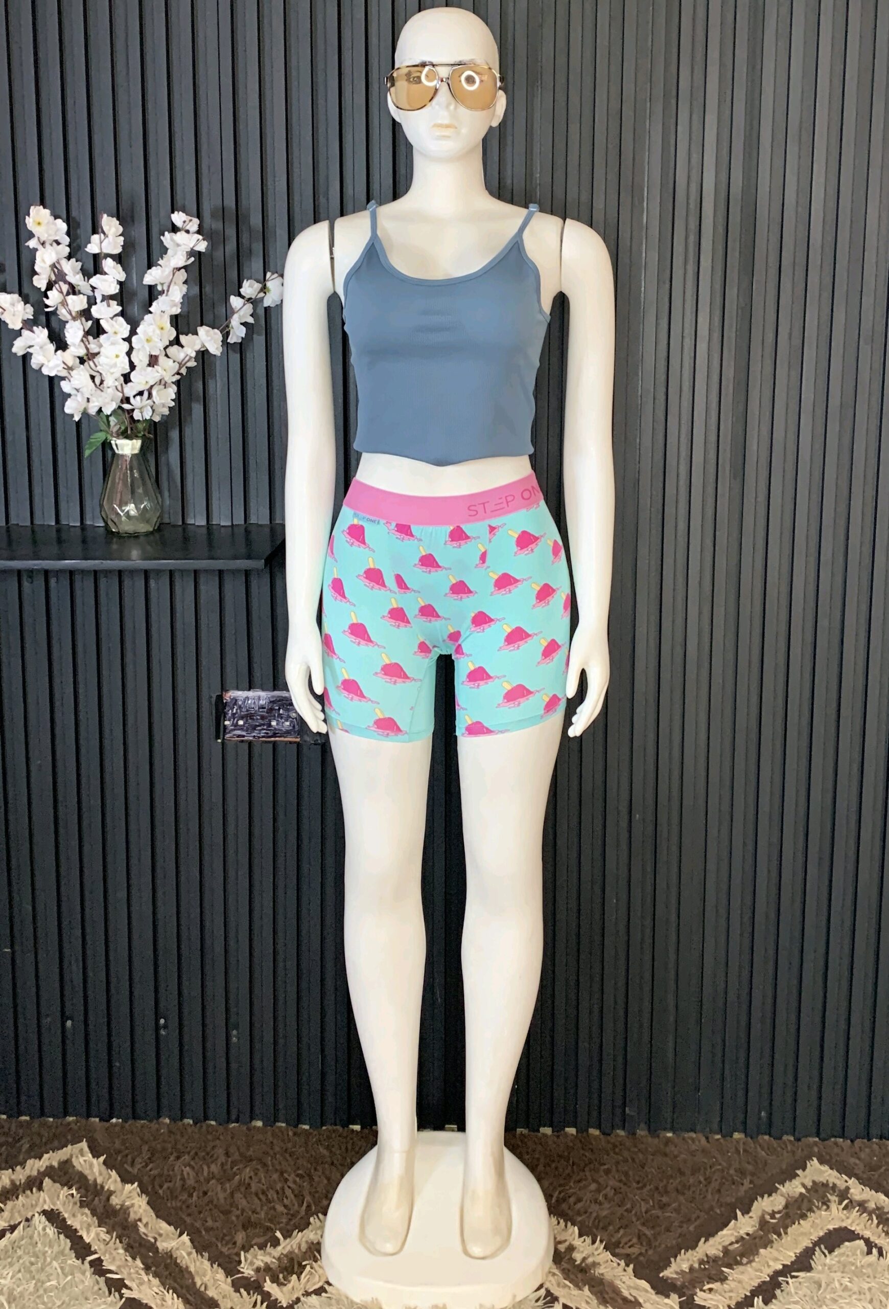Women’s High Waist Printed Biker Shorts – Stretch Fitness & Casual Shorts Nigeria 1 Women’s High Waist Printed Biker Shorts – Stretch Fitness & Casual Shorts Nigeria