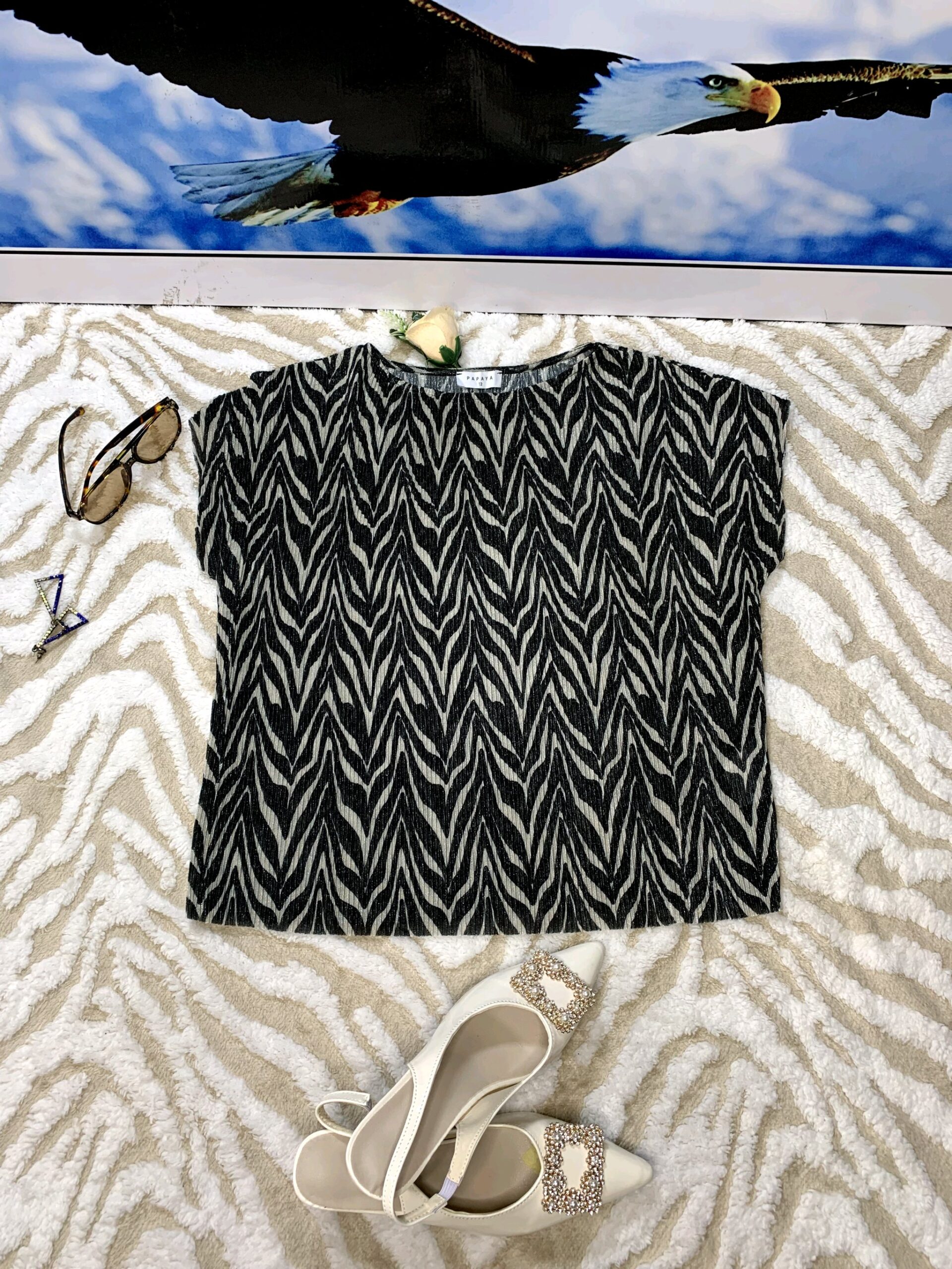 WildCharm Zebra Print Casual Top – Premium Women’s Statement Fashion Blouse 3 WildCharm Zebra Print Casual Top – Premium Women’s Statement Fashion Blouse - Image 3