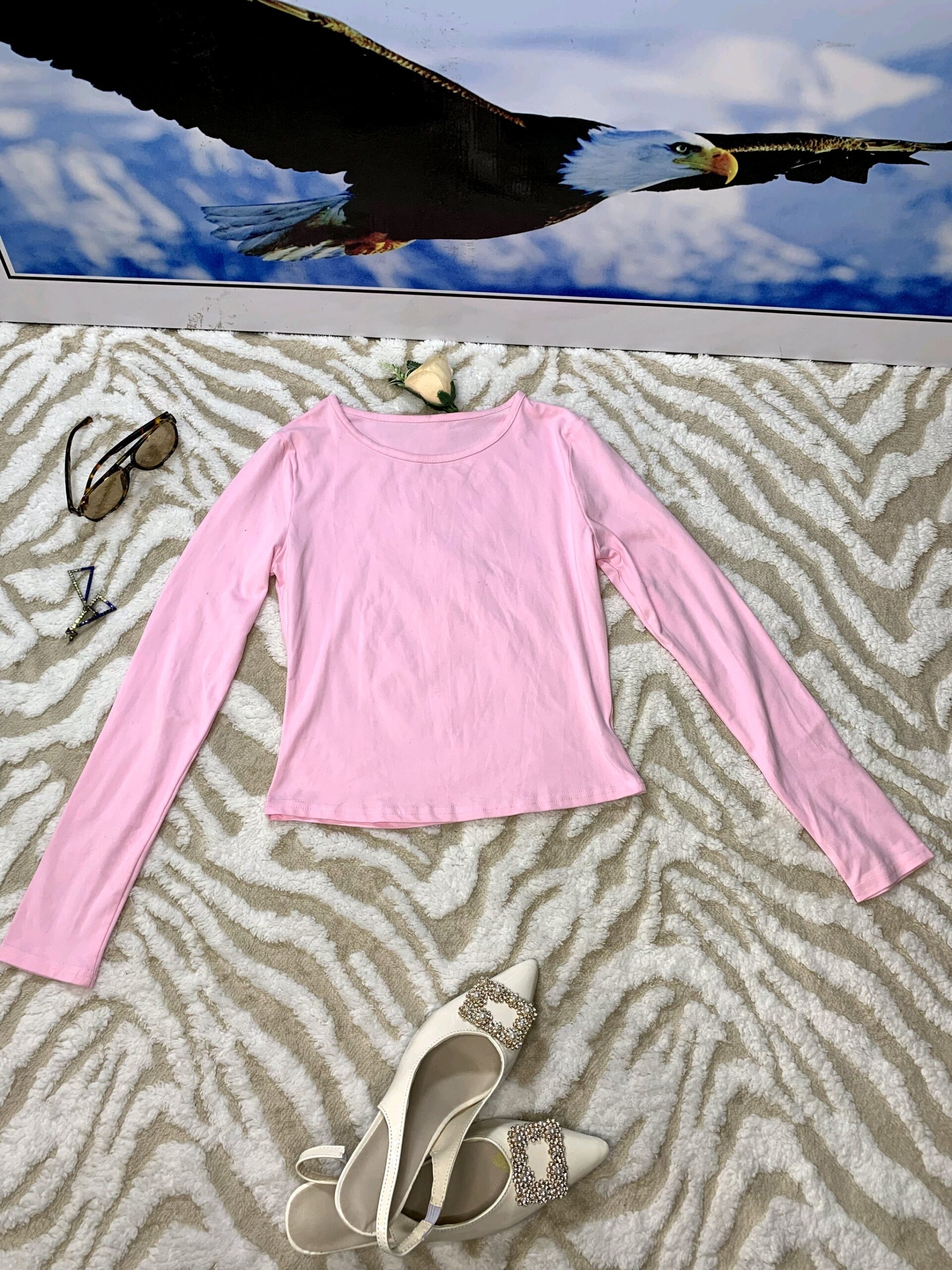 FlexFit Long Sleeve Activewear Top – Premium Women's Pink Performance Shirt 4 FlexFit Long Sleeve Activewear Top – Premium Women's Pink Performance Shirt - Image 4