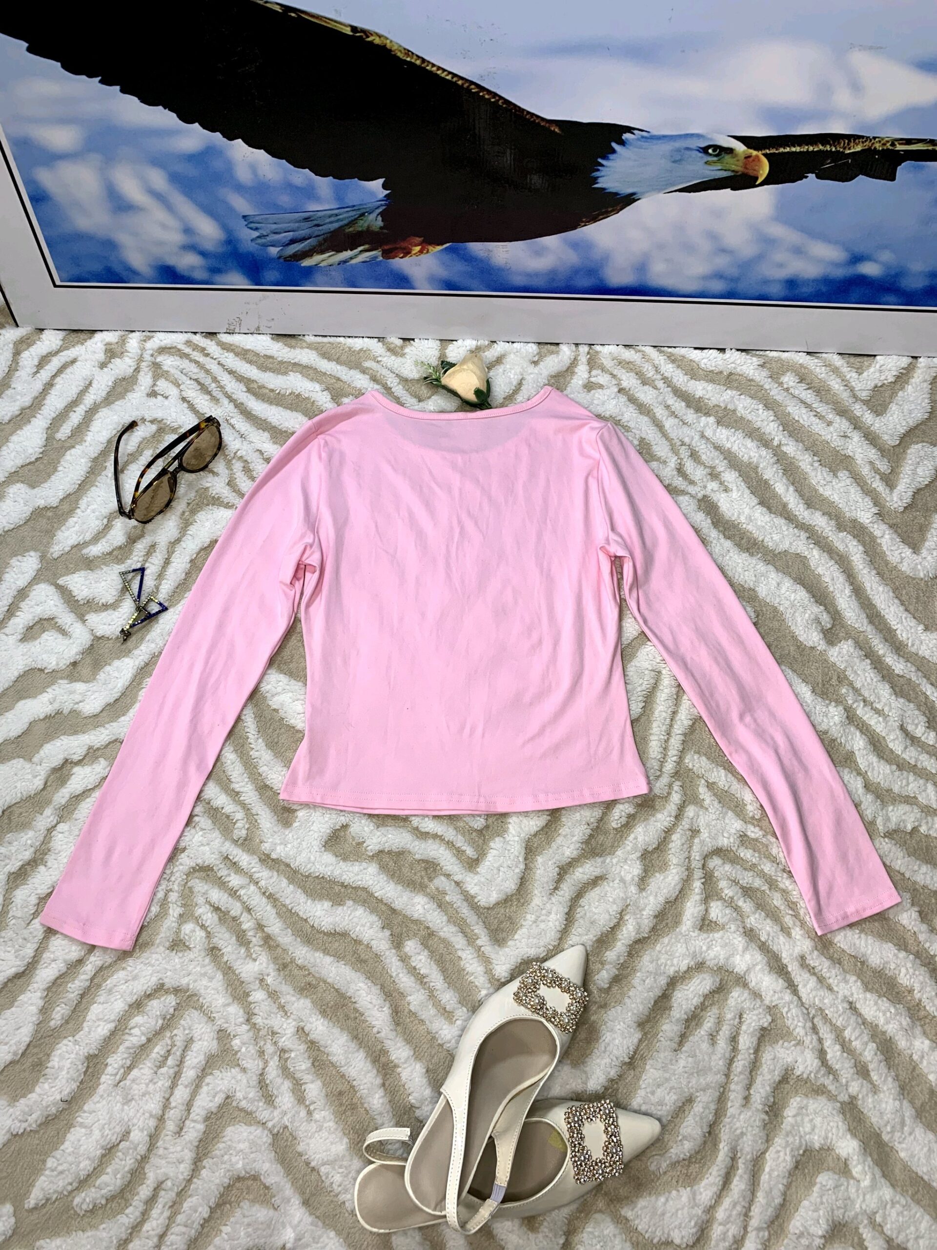 FlexFit Long Sleeve Activewear Top – Premium Women's Pink Performance Shirt 5 FlexFit Long Sleeve Activewear Top – Premium Women's Pink Performance Shirt - Image 5