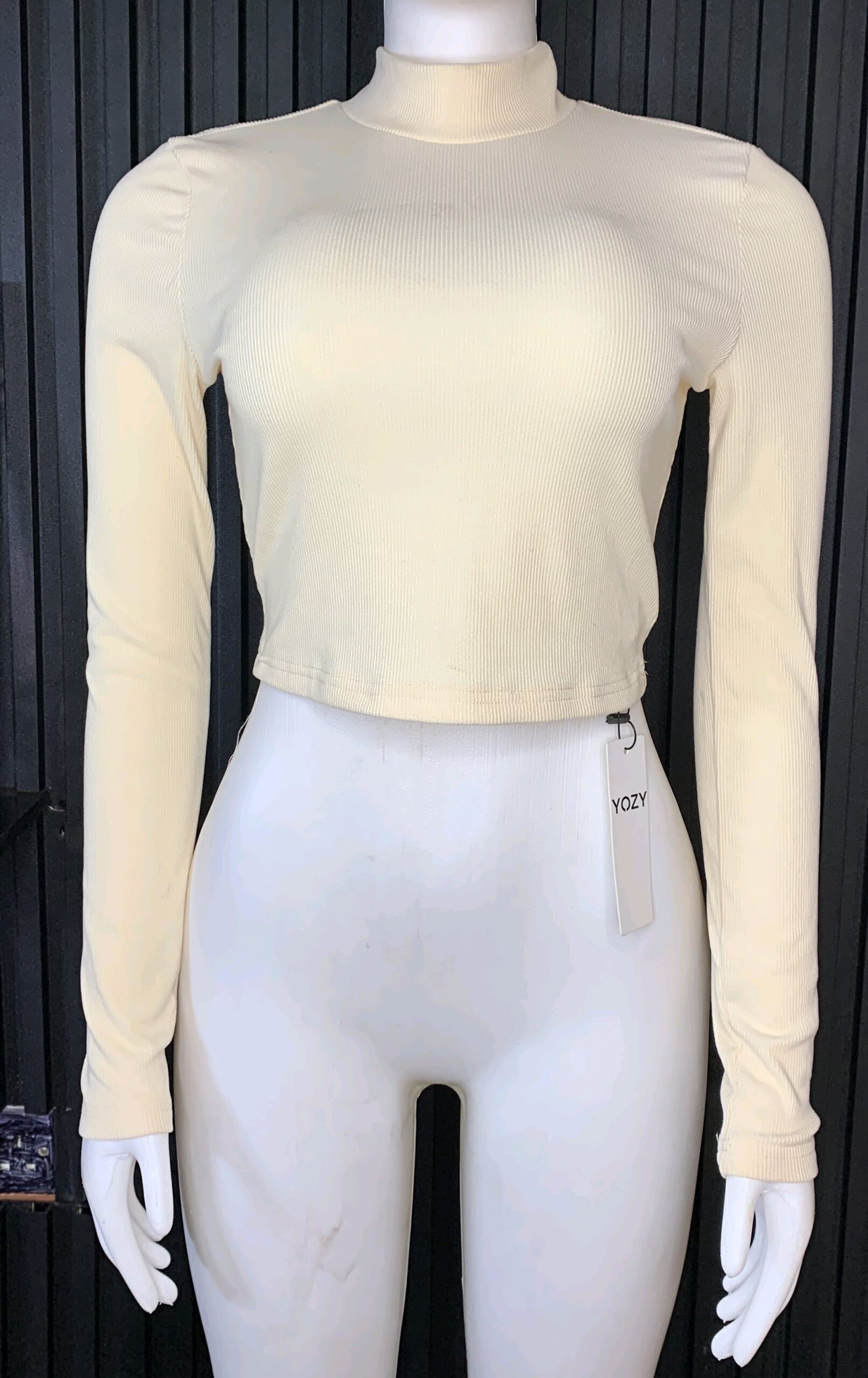 Fitted Turtleneck Crop Top 5 Fitted Turtleneck Crop Top - Image 5