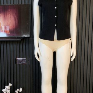 Sleeveless Knit Cardigan Vest
