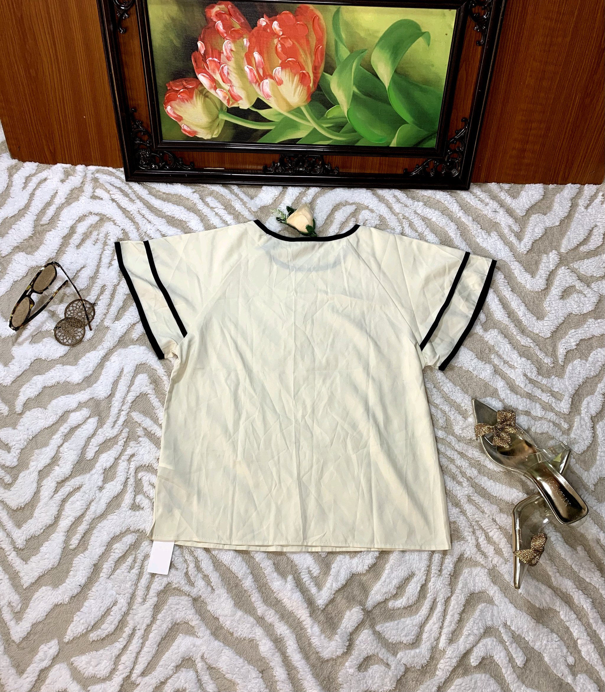 Elegant Chiffon Blouse Top 4 Elegant Chiffon Blouse Top - Image 4