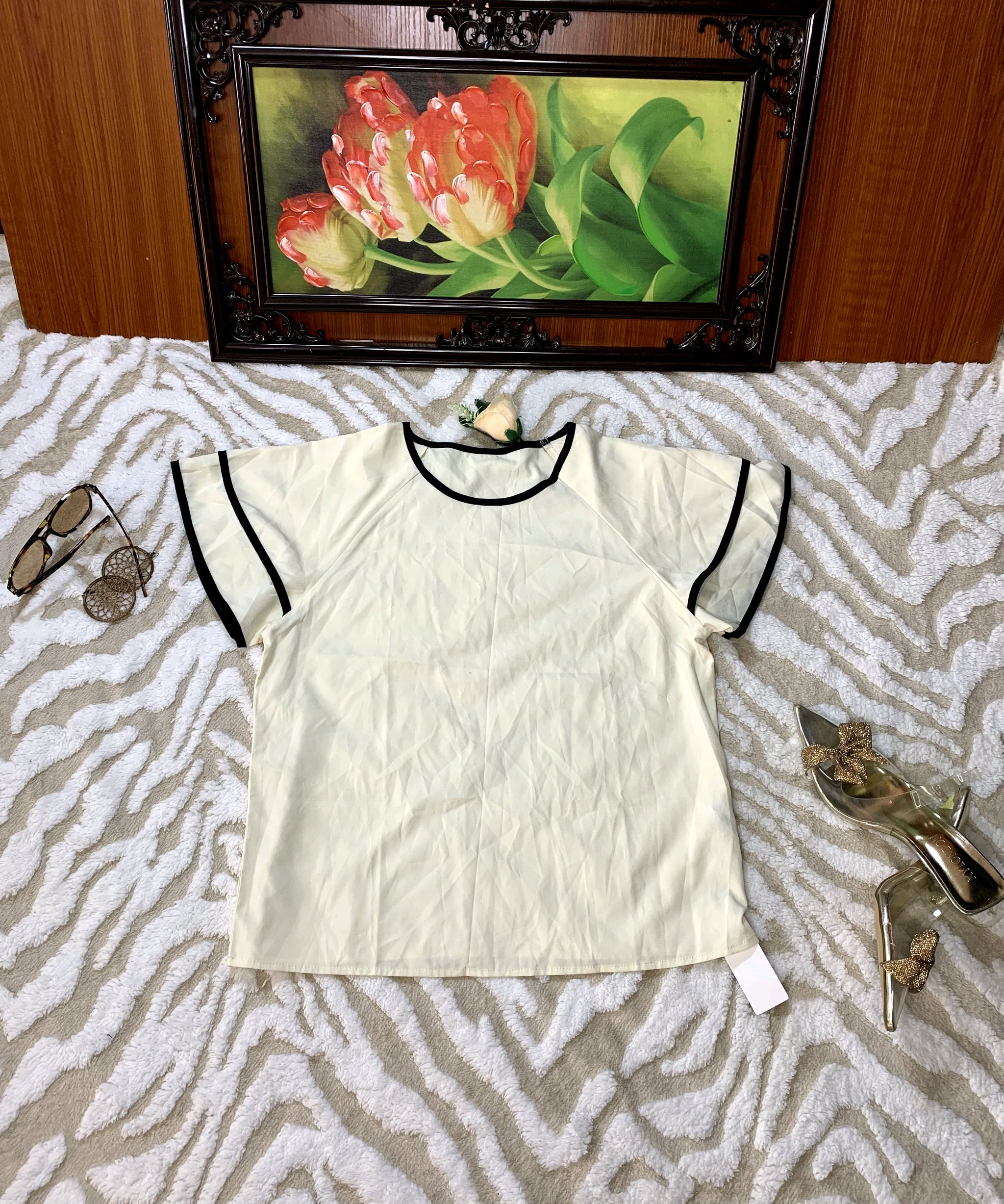 Elegant Chiffon Blouse Top 5 Elegant Chiffon Blouse Top - Image 5