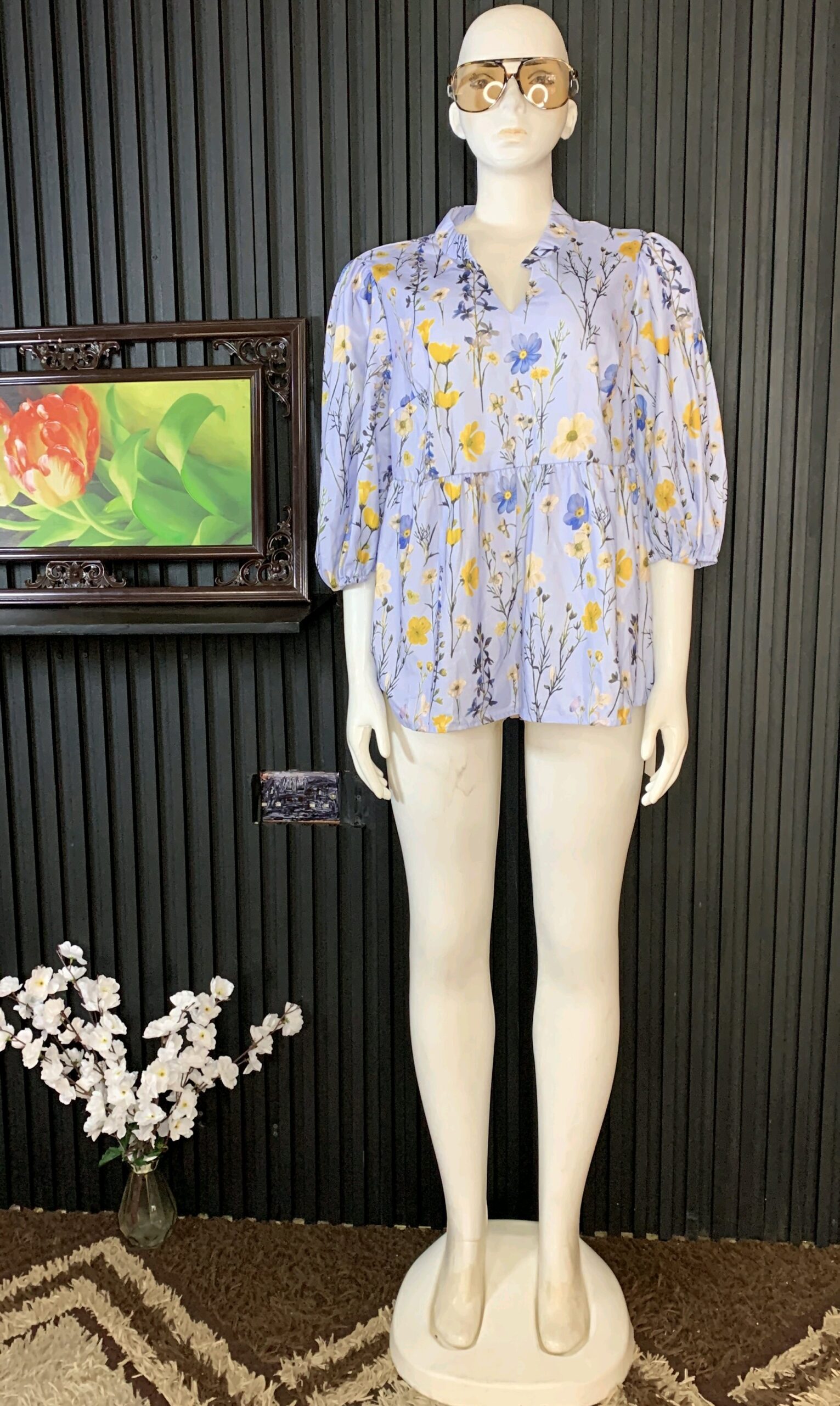Floral Peplum Blouse 1 Floral Peplum Blouse