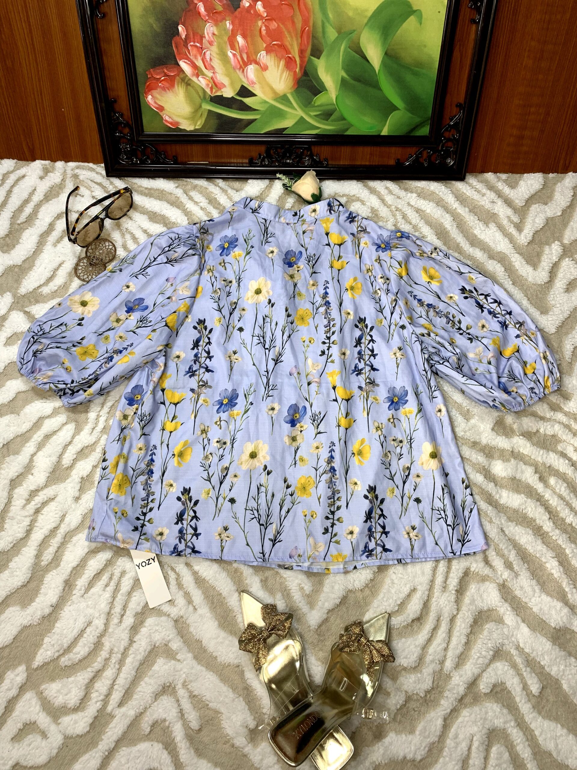 Floral Peplum Blouse 3 Floral Peplum Blouse - Image 3