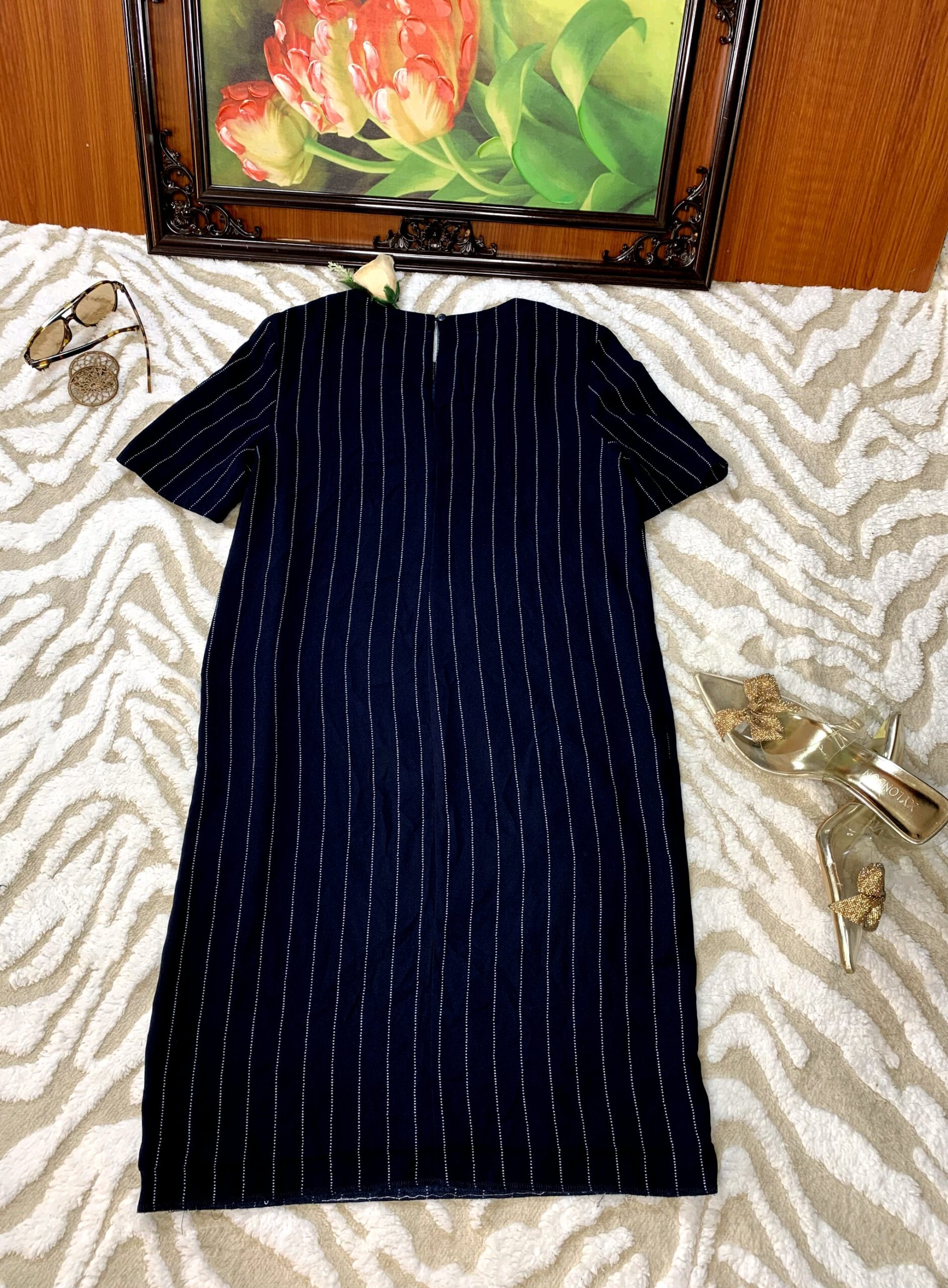 Stylish Pinstripe Corporate Dress 2 Stylish Pinstripe Corporate Dress - Image 2