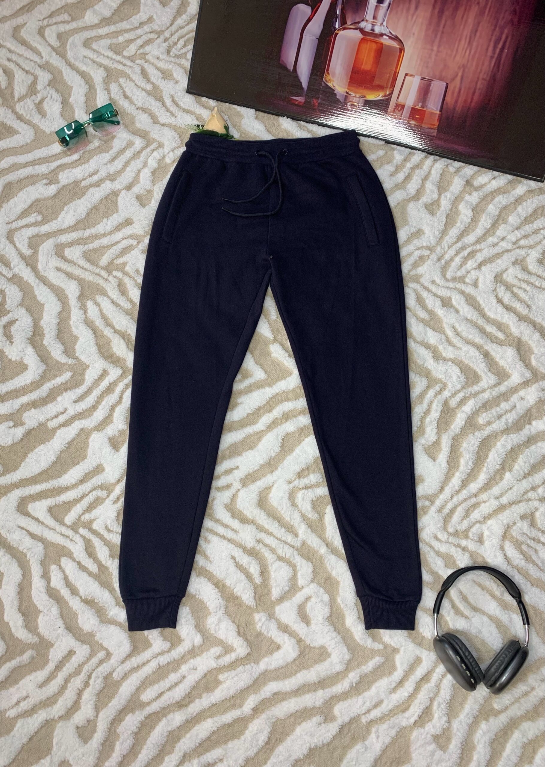 Unisex Navy Joggers Pants 5 Unisex Navy Joggers Pants - Image 5
