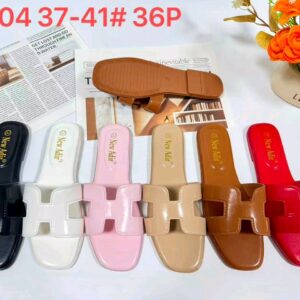 Home 13 Hermes flat slippers