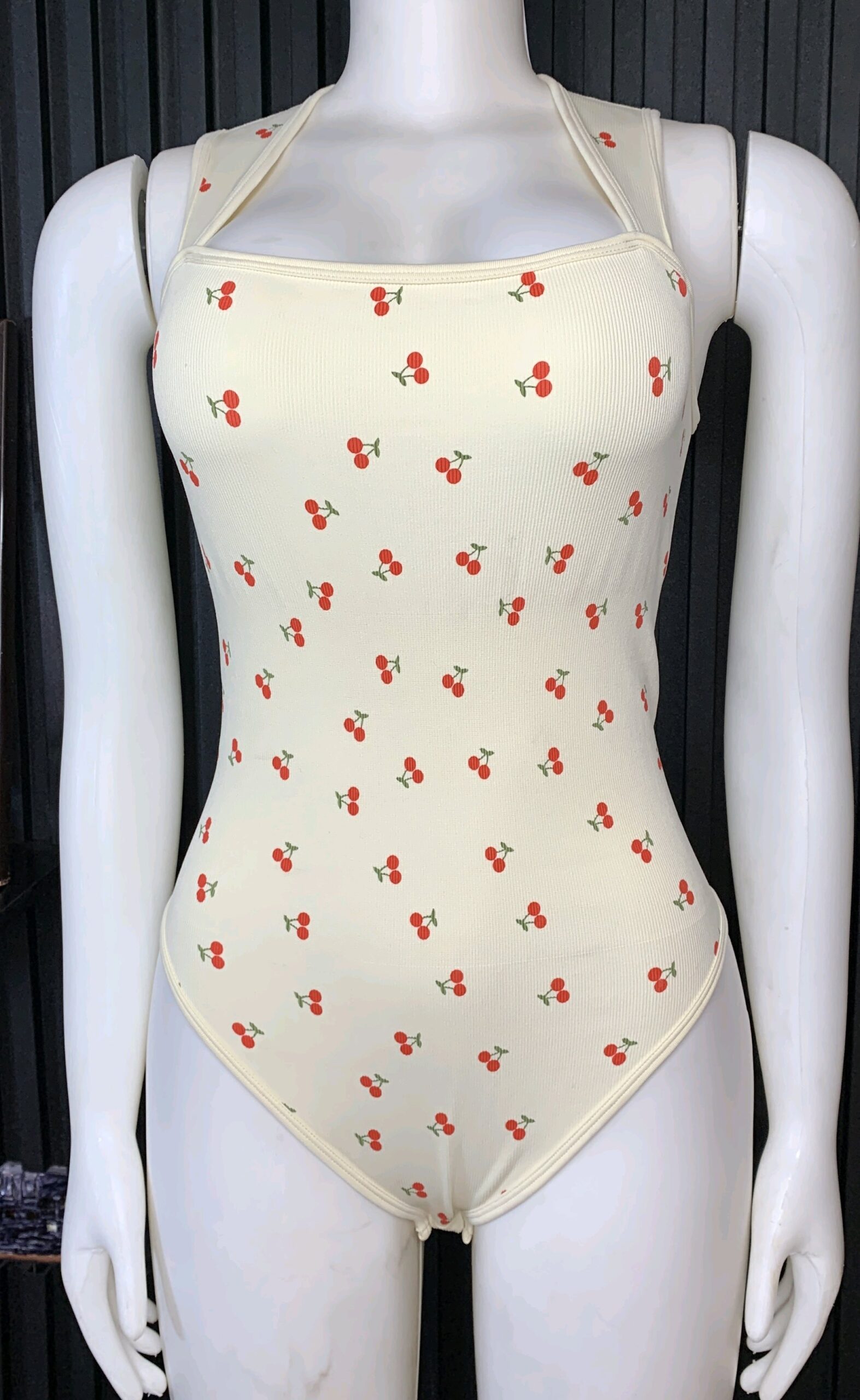 Cherry Print Women’s Bodysuit 3 Cherry Print