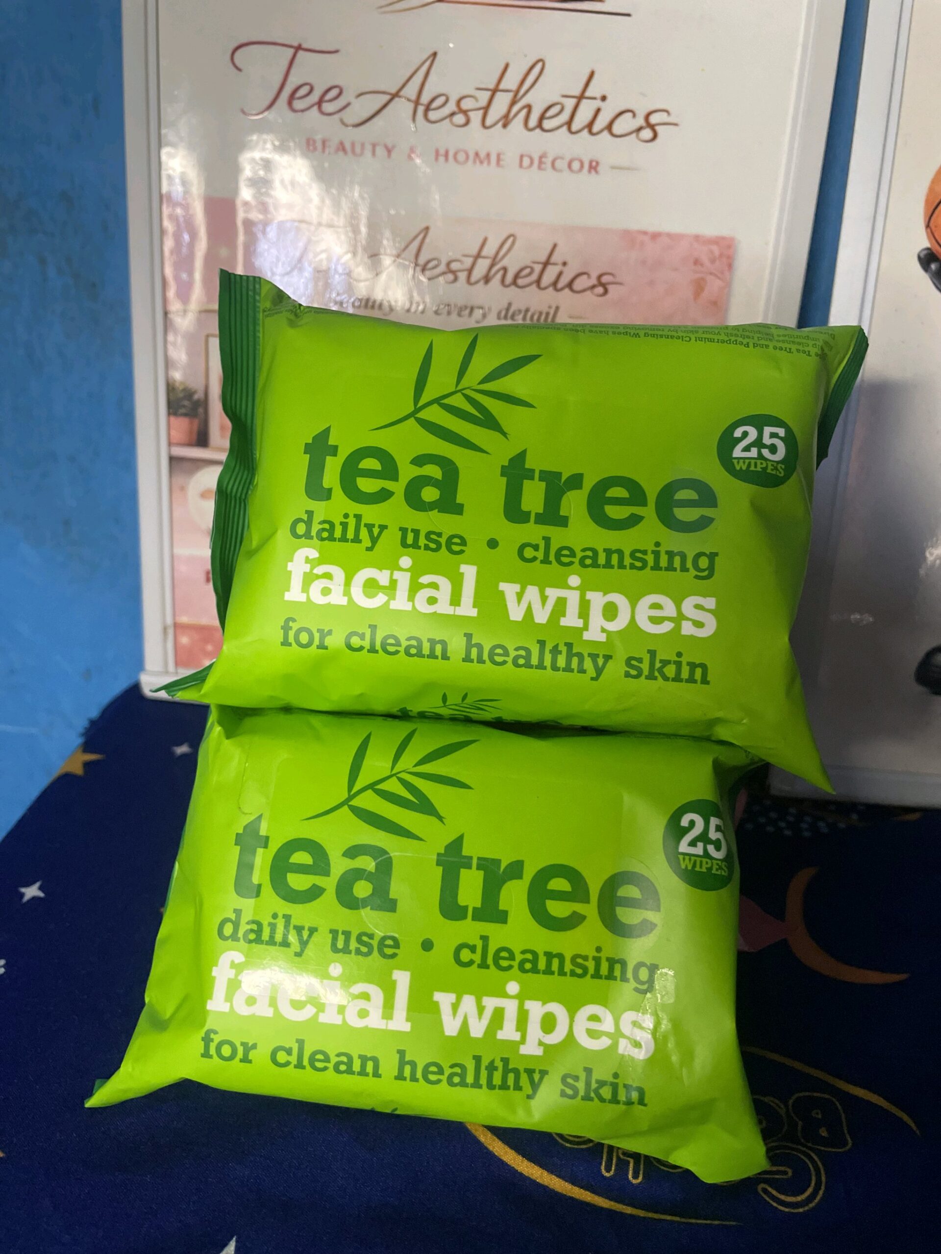 Tea Tree Facial Daily Cleansing wipes- Premium for Clean and Healthy Skin 1 Tea Tree Facial Daily Cleansing wipes- Premium for Clean and Healthy Skin