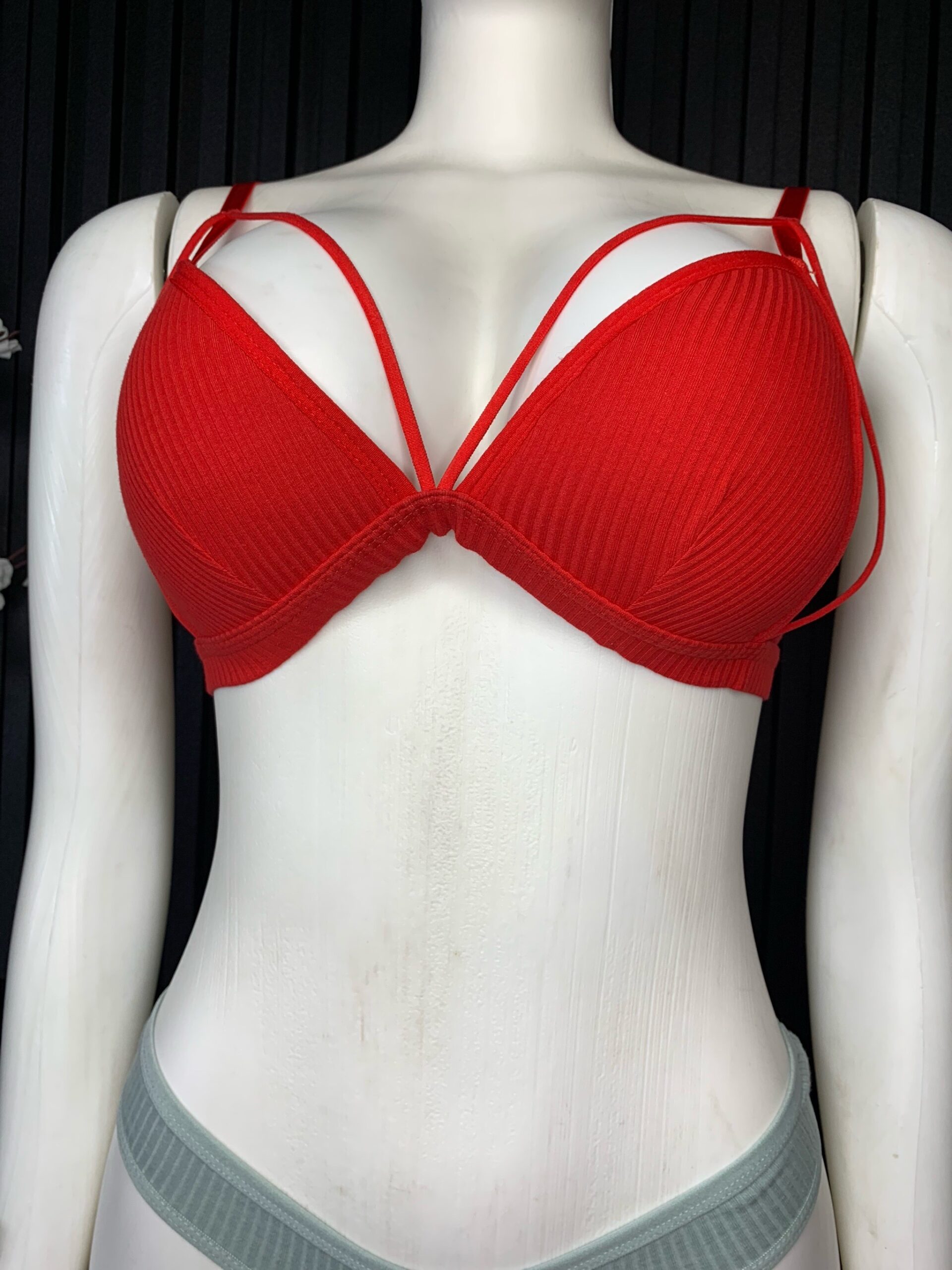 Strappy Ribbed Bralette 4 Strappy Ribbed Bralette - Image 4