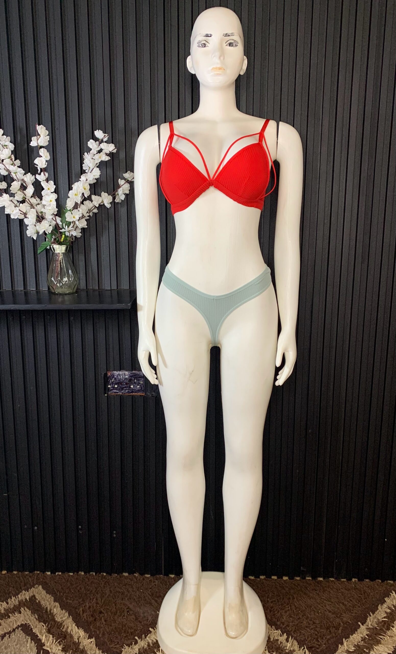 Strappy Ribbed Bralette 1 Strappy Ribbed Bralette