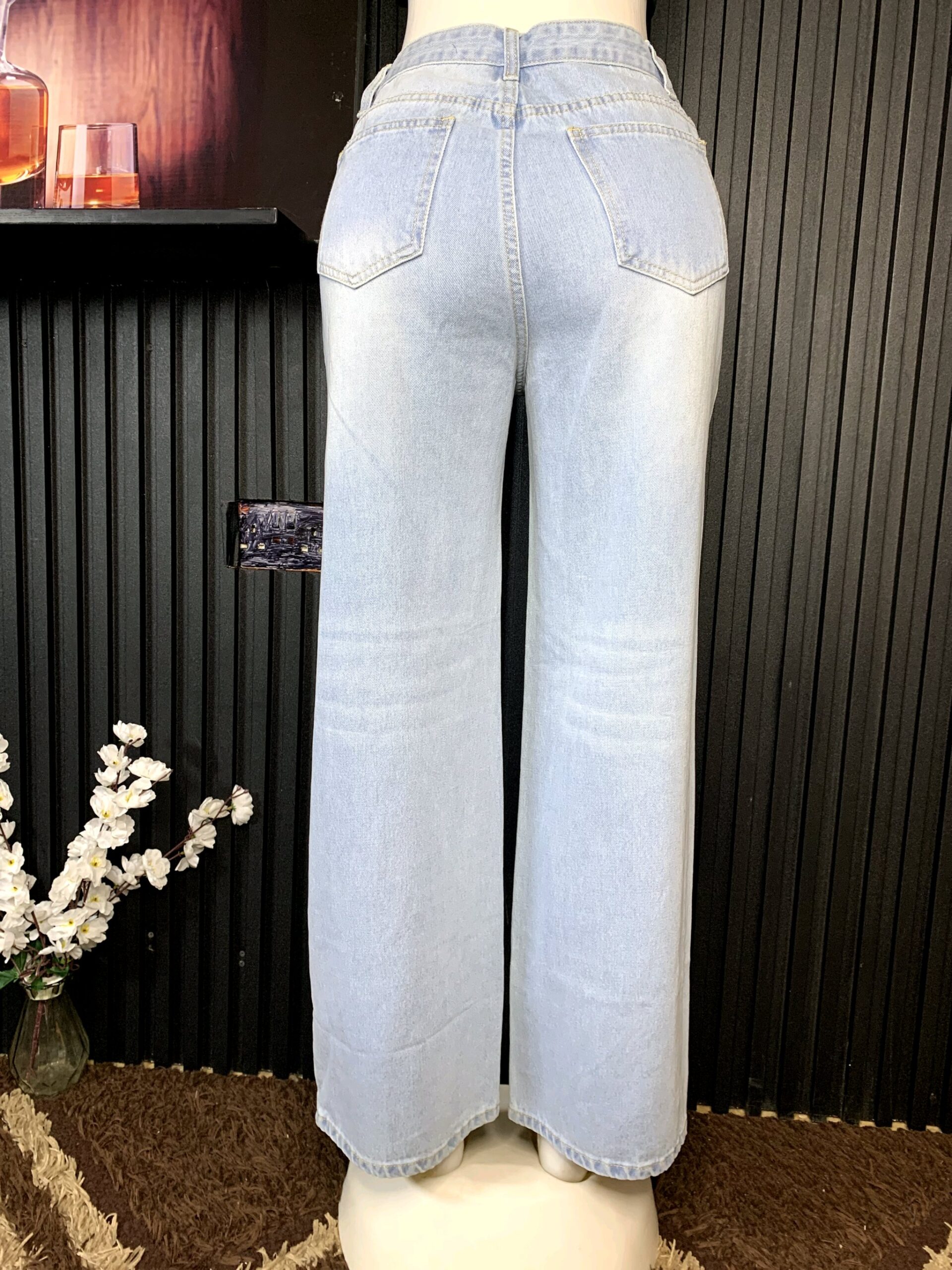 Bow Embroider Wide Leg Jean 3 Bow Embroider Wide Leg Jean