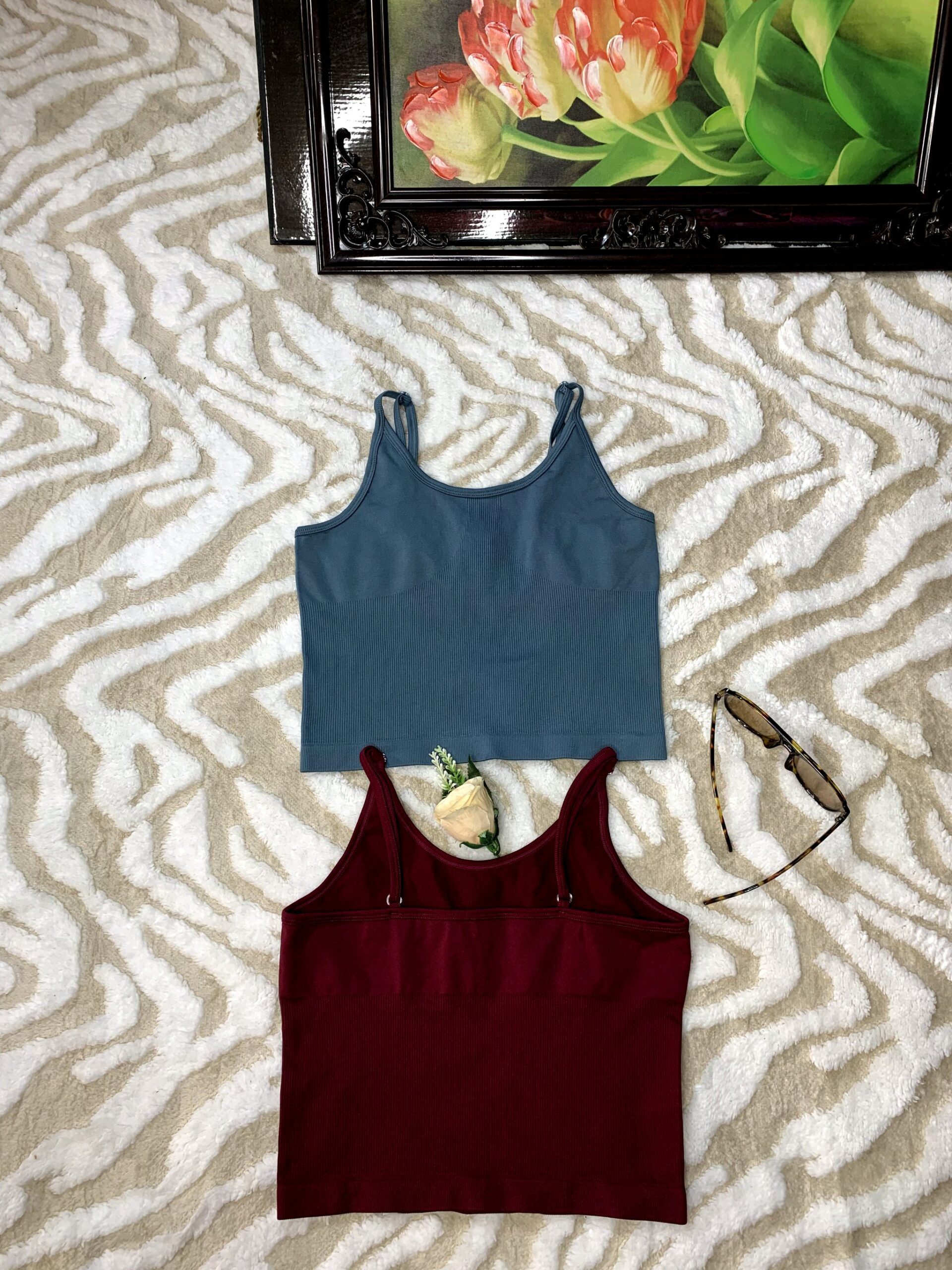 Maroon Ribbed Camisole 5 Maroon Ribbed Camisole - Image 5