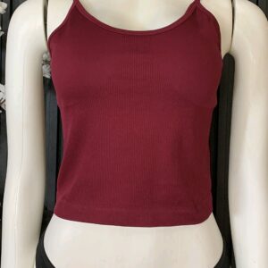 Maroon Ribbed Camisole