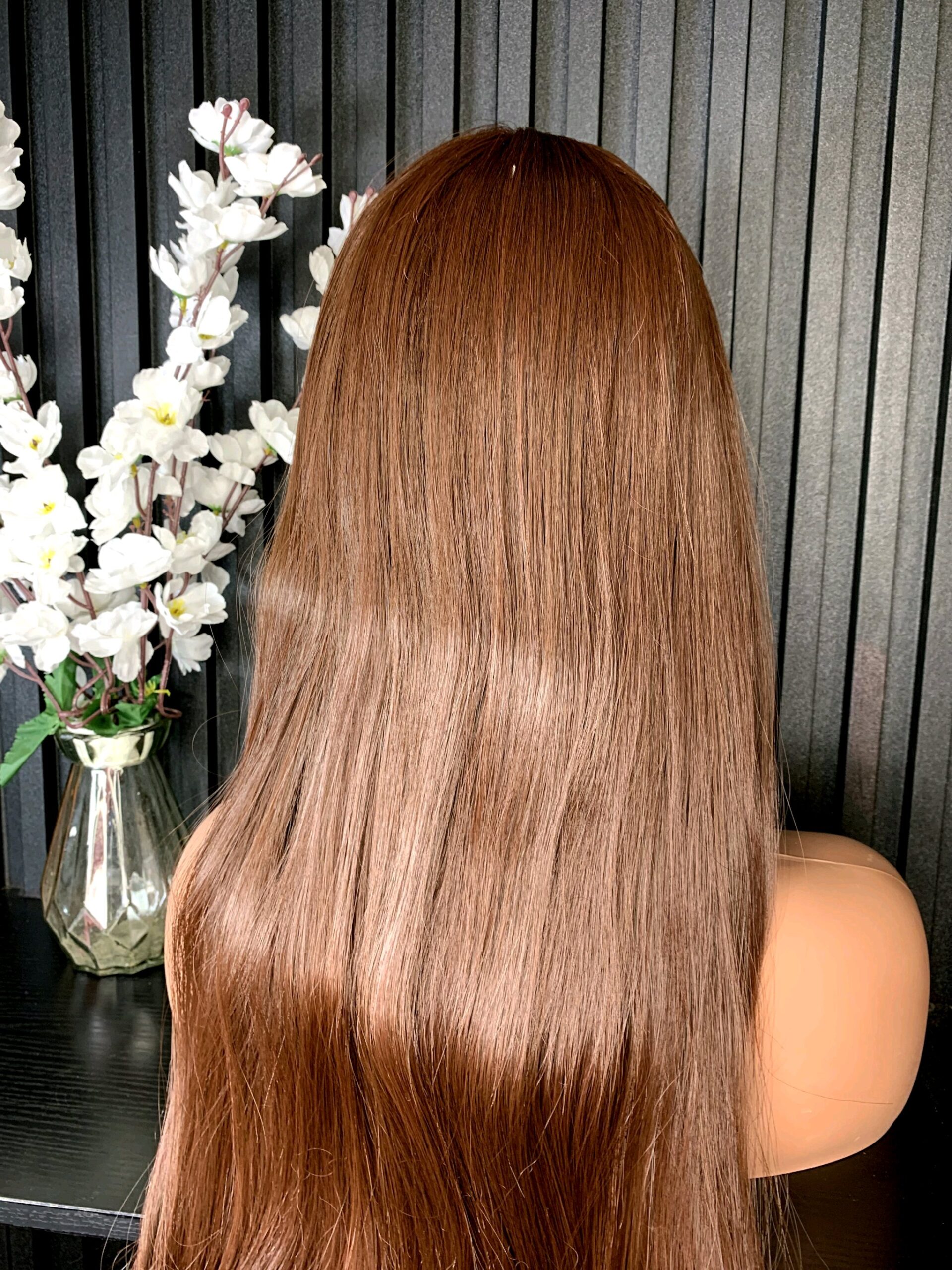 Brown Human Hair Wig 4 Brown Human Hair Wig - Image 4