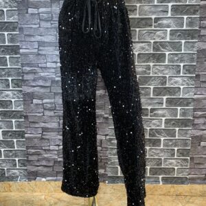 Sequin Wide Leg Pants