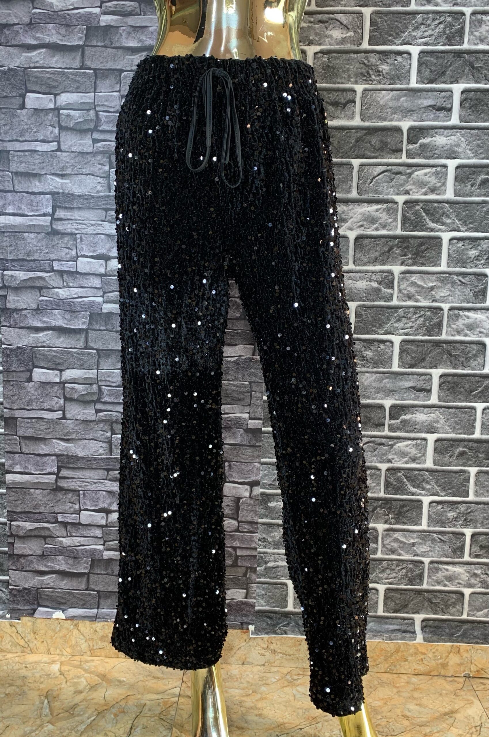 Sequin Wide Leg Pants 2 Sequin Wide Leg Pants - Image 2