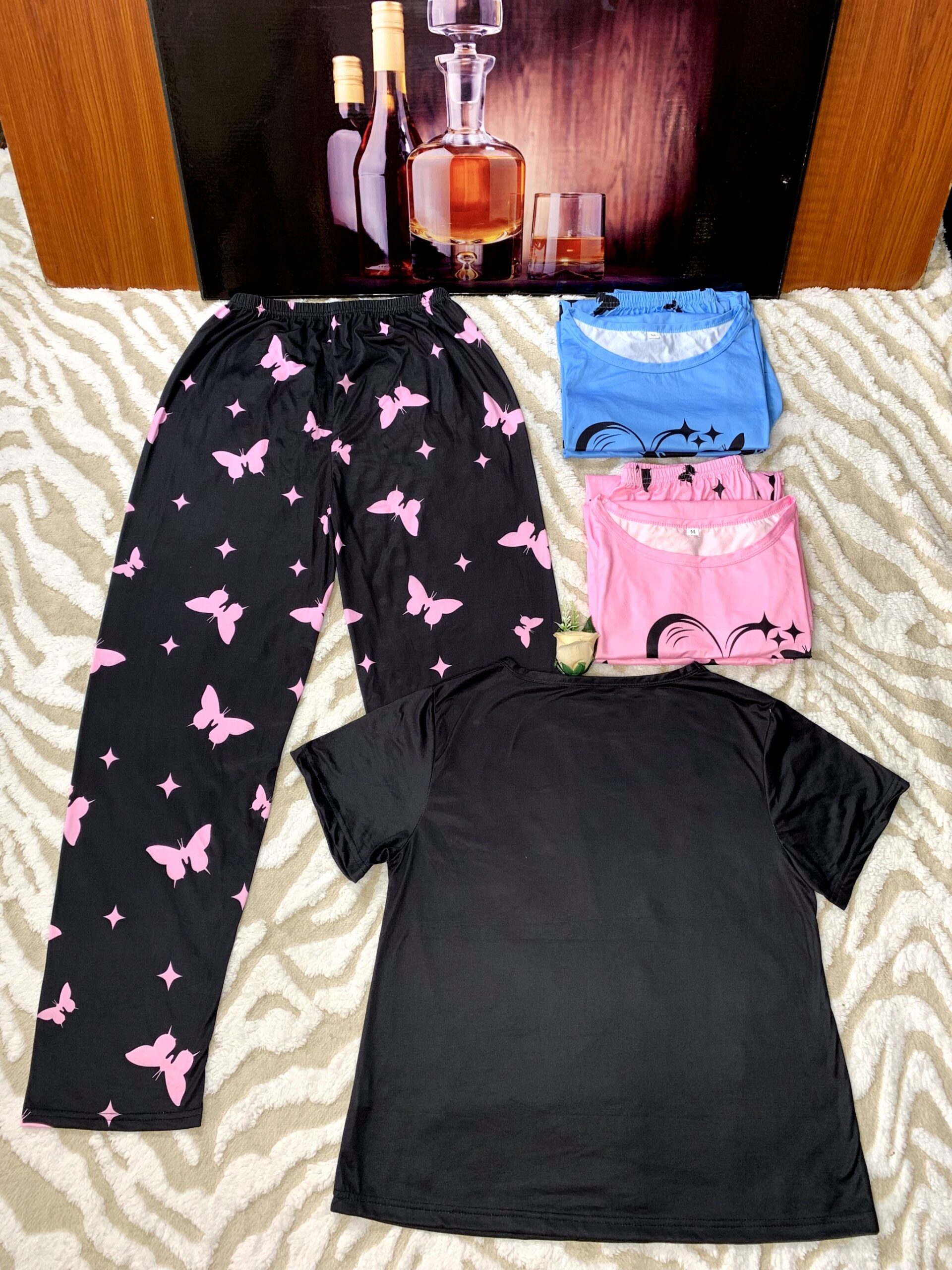 Pink Butterfly Pajamas Set 5 Pink Butterfly Pajamas Set - Image 5