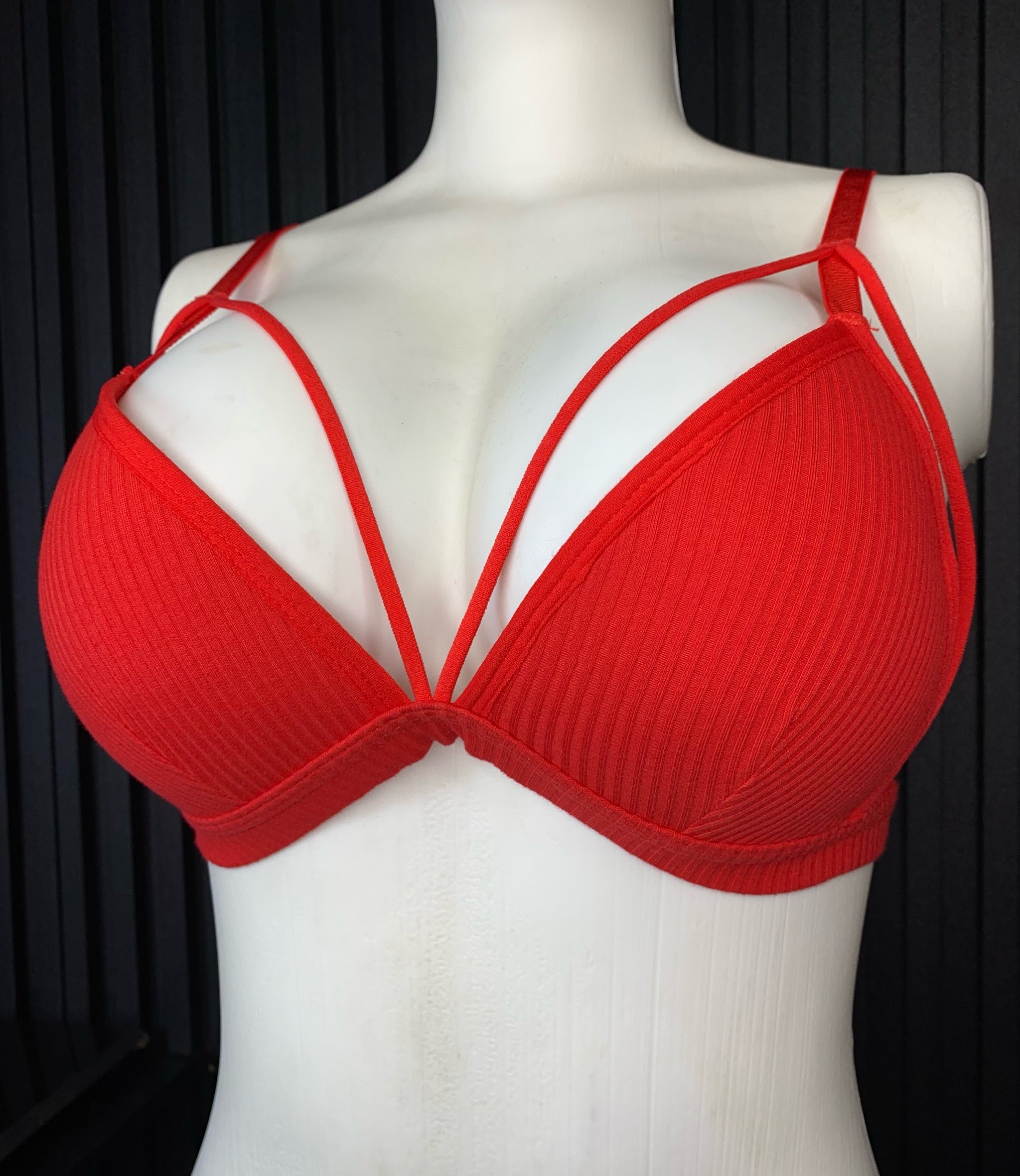 Strappy Ribbed Bralette 1 Strappy Ribbed Bralette