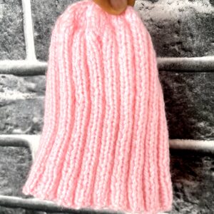 Pink Knitted Baby Hat