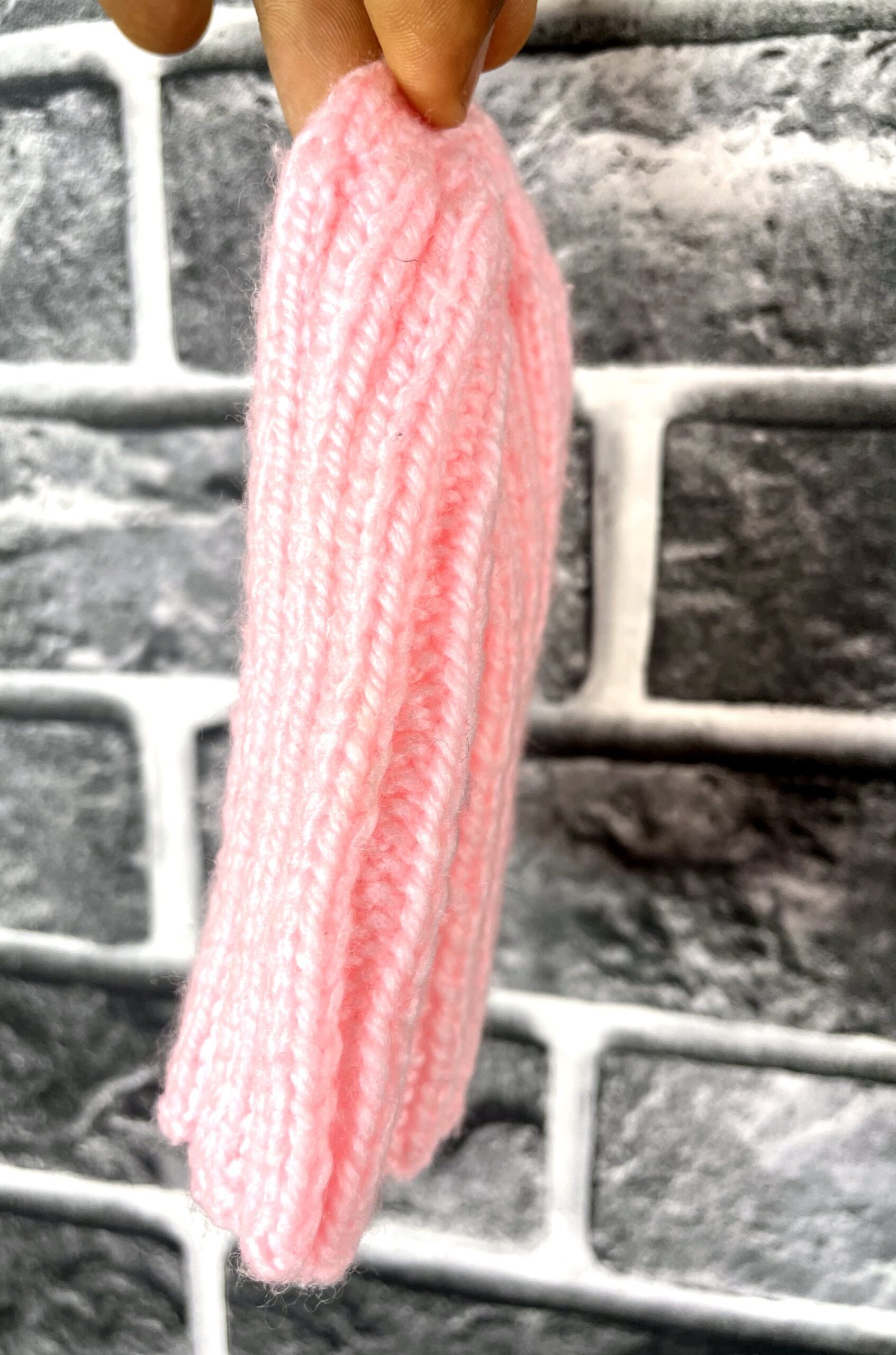 Pink Knitted Baby Hat 5 Pink Knitted Baby Hat - Image 5