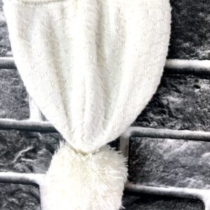 White Knitted Baby Hat