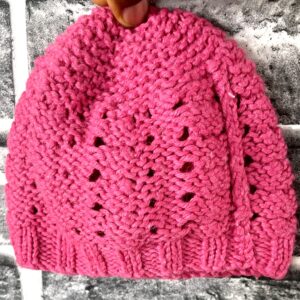 Pink Knitted Baby Hat