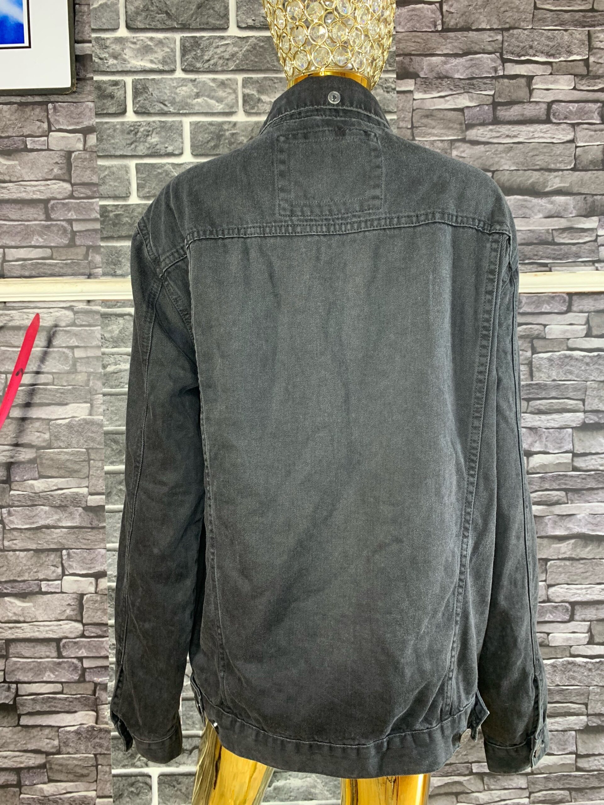 Premium Black Denim Jacket 3 Premium Black Denim Jacket - Image 3