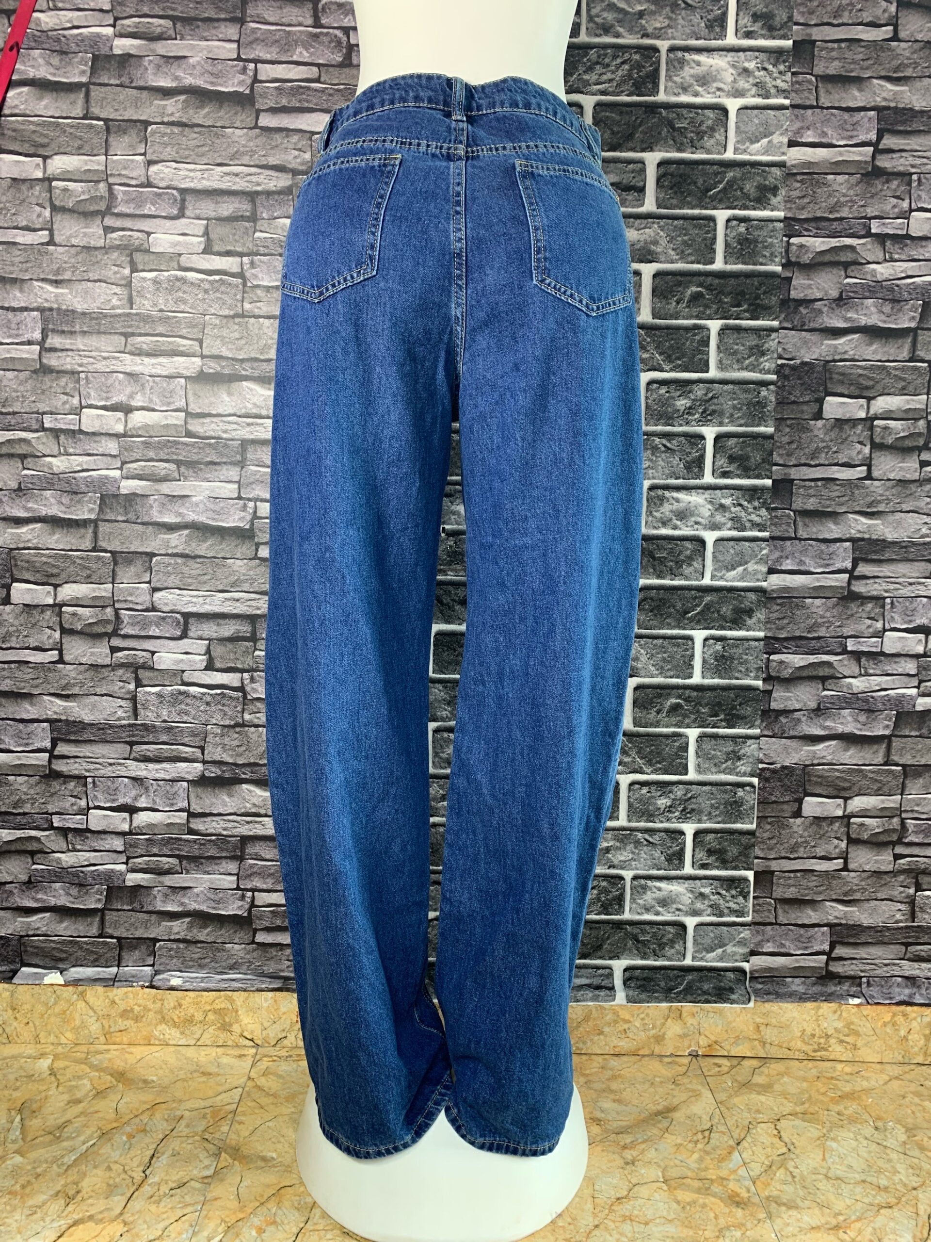 Stylish Wide Leg Denim Jeans 3 Stylish Wide Leg Denim Jeans - Image 3